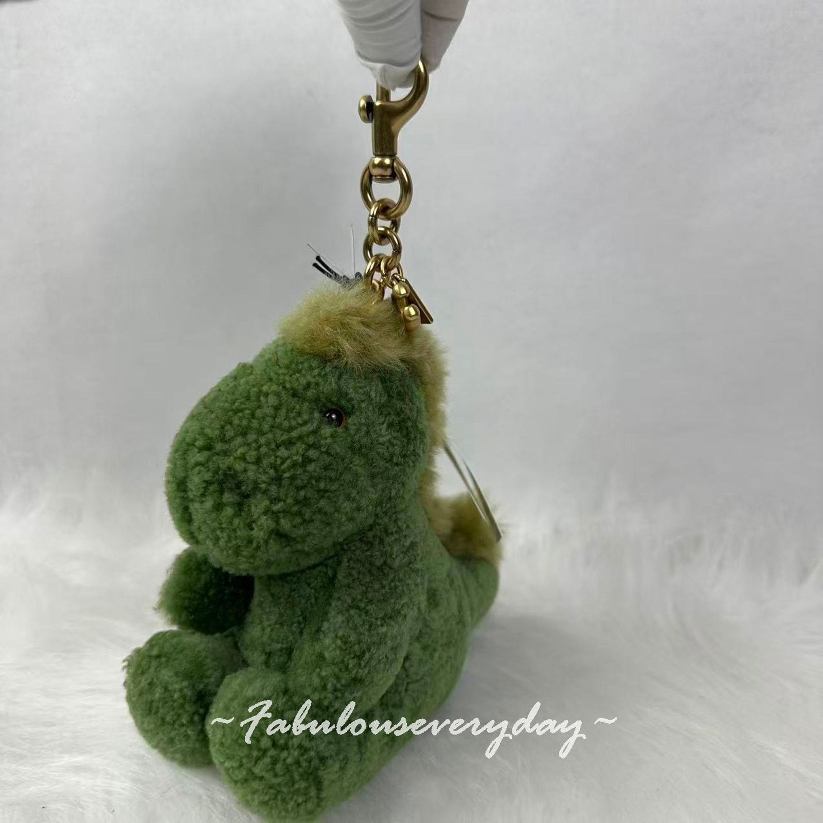 Coach Coach Little Rexy Bag Charm in Shearling/Brass/Multi CCR22 Size ONE SIZE - 3 Thumbnail