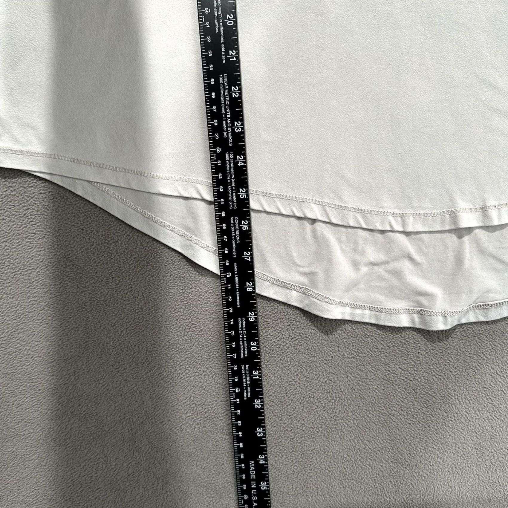 Vintage New Directions Intimates Shirt Womens 1X Plus Gray V-Neck Short Sleeve Size XL / US 12-14 / IT 48-50 - 7 Thumbnail