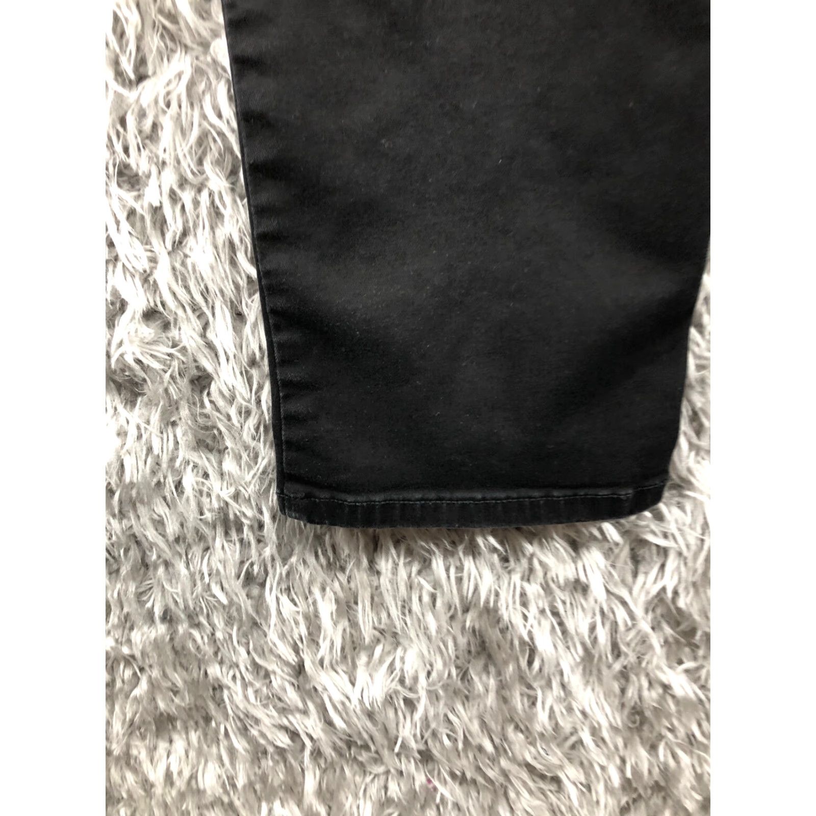Lee Lee Jeans Size 8 Womens Straight Leg Dark Wash Black Denim Mid Rise 5-Pocket Regular Belt Loops Size 30" / US 8 / IT 44 - 7 Thumbnail