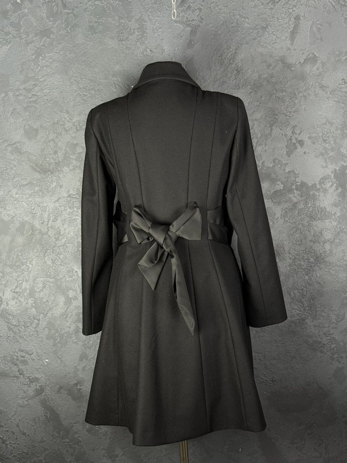 Love Moschino Love Moschino Black Wool Jackets & Women's Coat Size M / US 6-8 / IT 42-44 - 10 Thumbnail