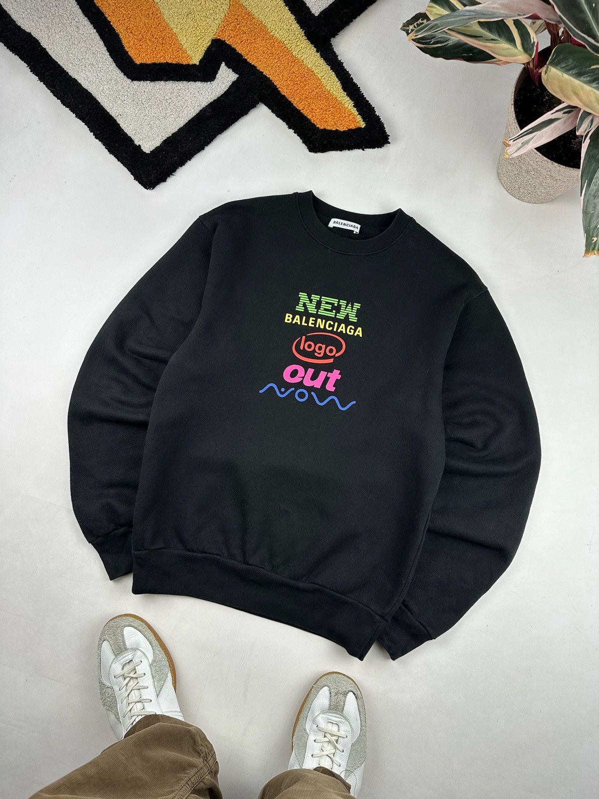 Balenciaga Balenciaga Logo Crewneck Sweatshirt Size XS / US 0-2 / IT 36-38 - 1 Thumbnail