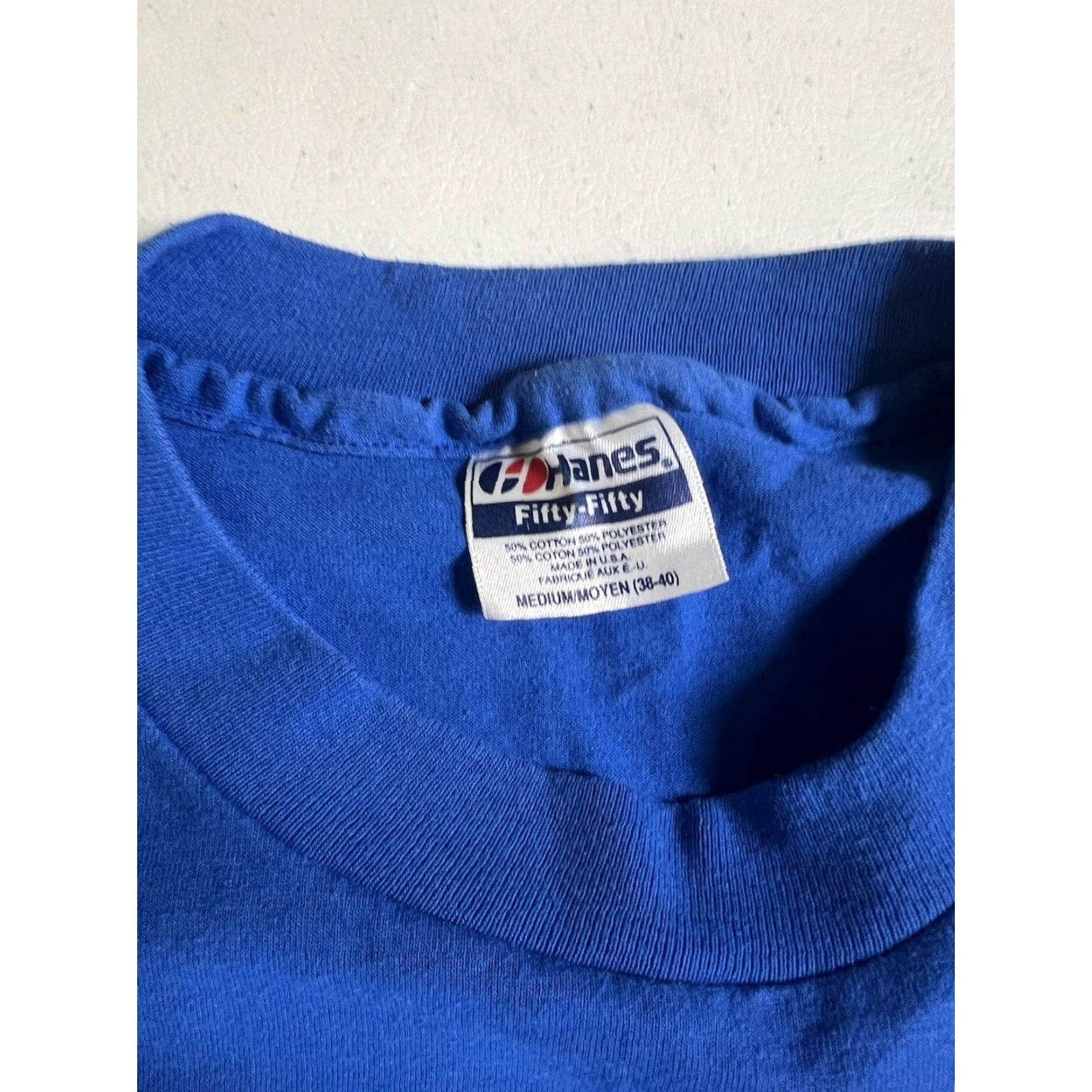 Vintage VINTAGE Screen Stars T-Shirt Camp Ta-Kum-Ta Blue Crew Neck Men M Summer Cotton Blend Classic Regular Size US M / EU 48-50 / 2 - 5 Thumbnail