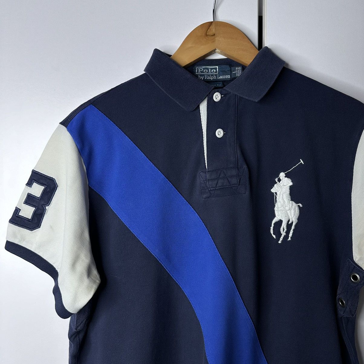 Polo Ralph Lauren Polo Ralph Lauren 3 Vintage T-shirt Size US L / EU 52-54 / 3 - 2 Thumbnail