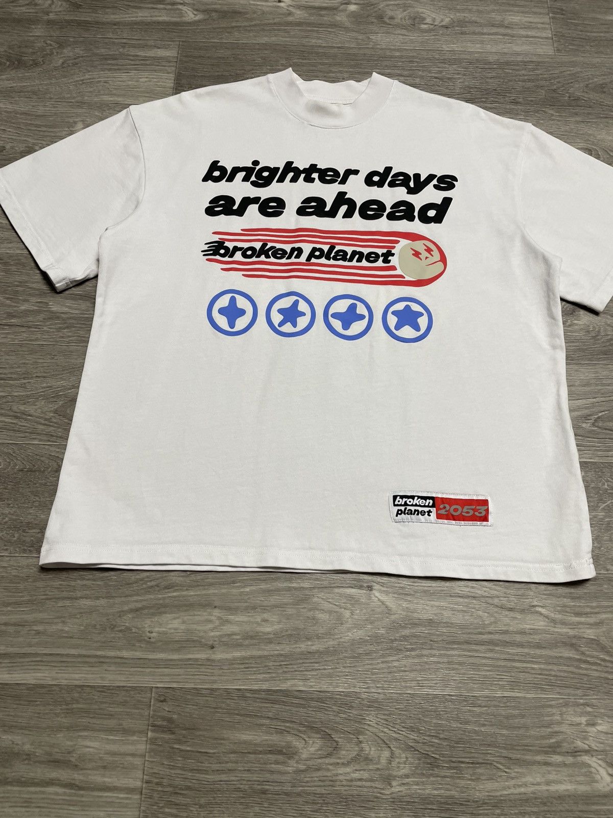 Broken Planet Broken Planet Brighter Days Are Ahead White T-Shirt Size US L / EU 52-54 / 3 - 3 Thumbnail