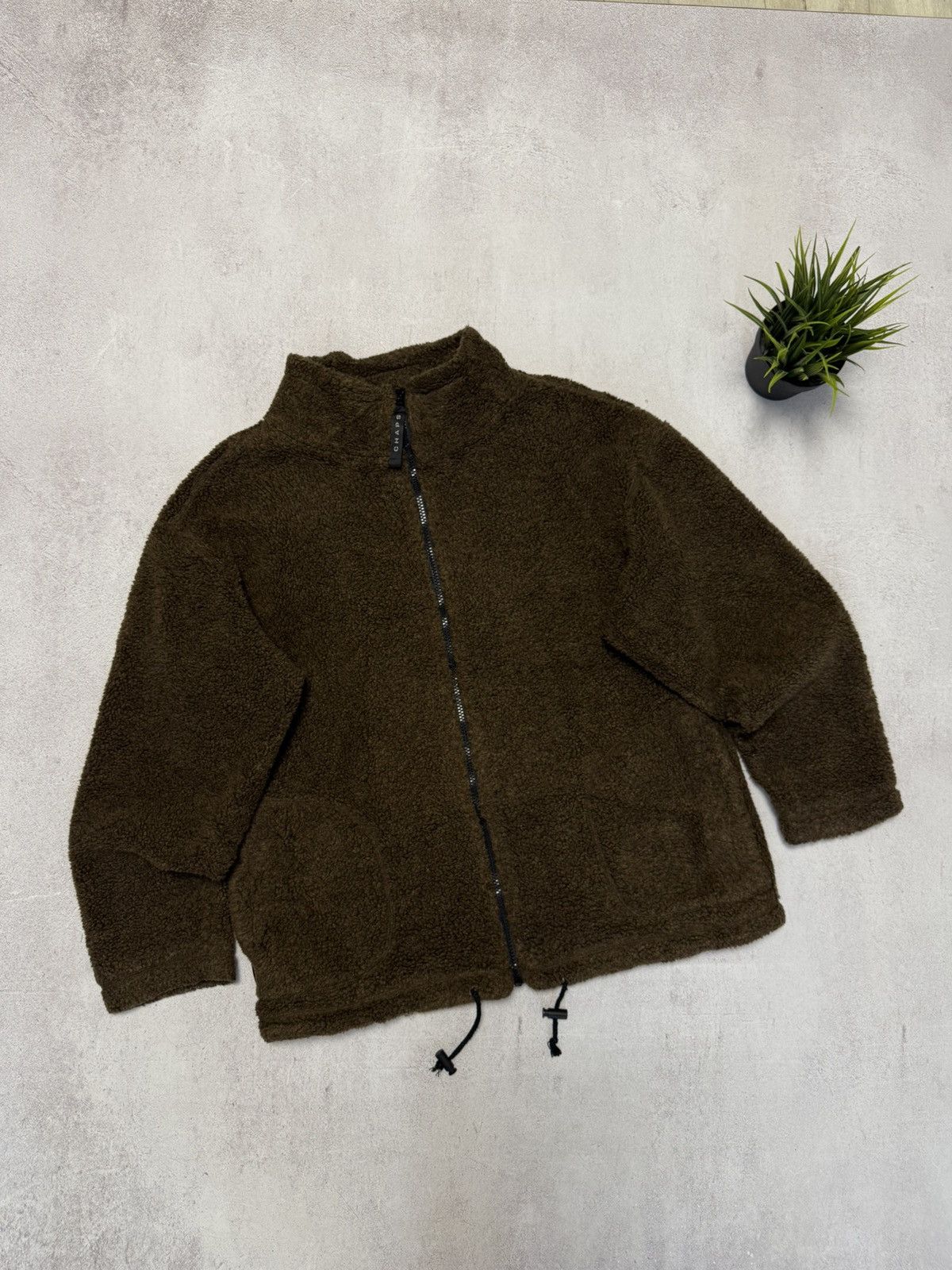 Chaps Ralph Lauren Vintage Polo Ralph Lauren Fleece Jacket Brown Chaps Y2K 90s Size US M / EU 48-50 / 2 - 1 Thumbnail