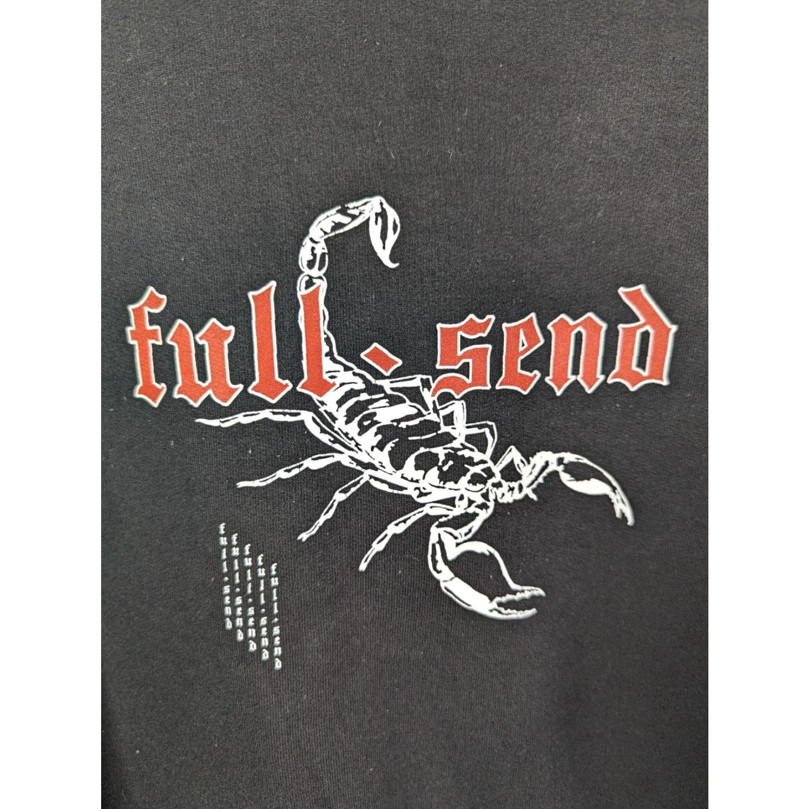 Vintage Nelk Boys Full Send Scorpion Sweatshirt Men's M Long Sleeve Crew Neck Black Size US M / EU 48-50 / 2 - 2 Thumbnail