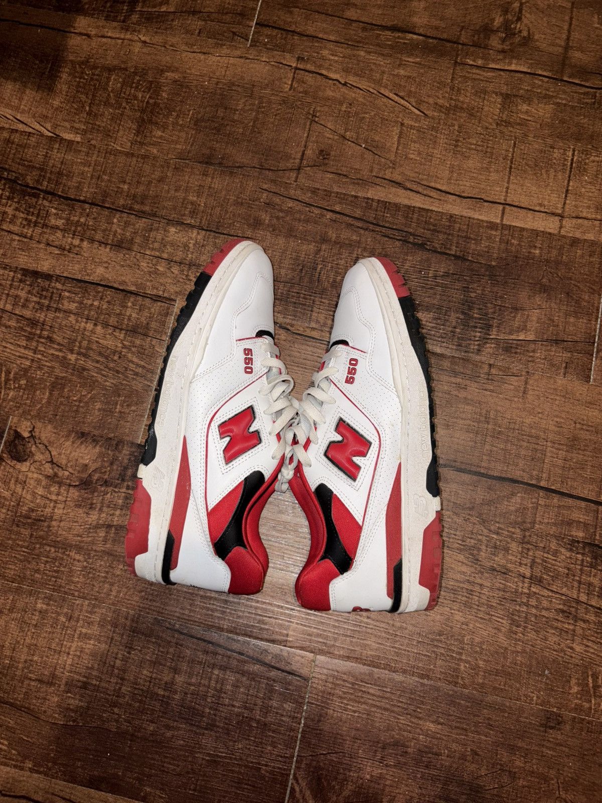 New Balance New balance 550 white team red Size US 13 / EU 46 - 3 Thumbnail