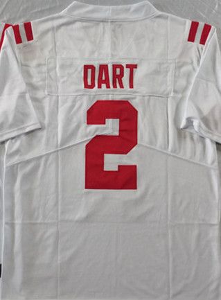 Other Men's Ole Miss Rebels #2 Jaxson Dart White Stitched jersey Size US M / EU 48-50 / 2 - 1 Thumbnail