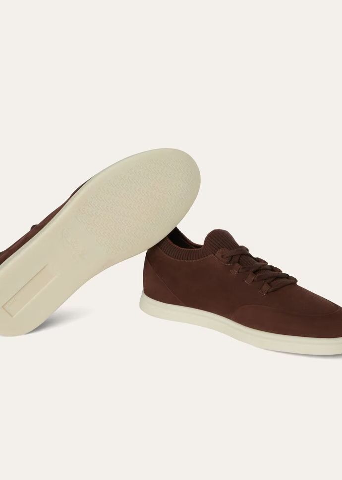 Loro Piana o1loc1c0126 Soho Walk Low-Top Sneakers in Brown Size US 8 / EU 41 - 5 Thumbnail