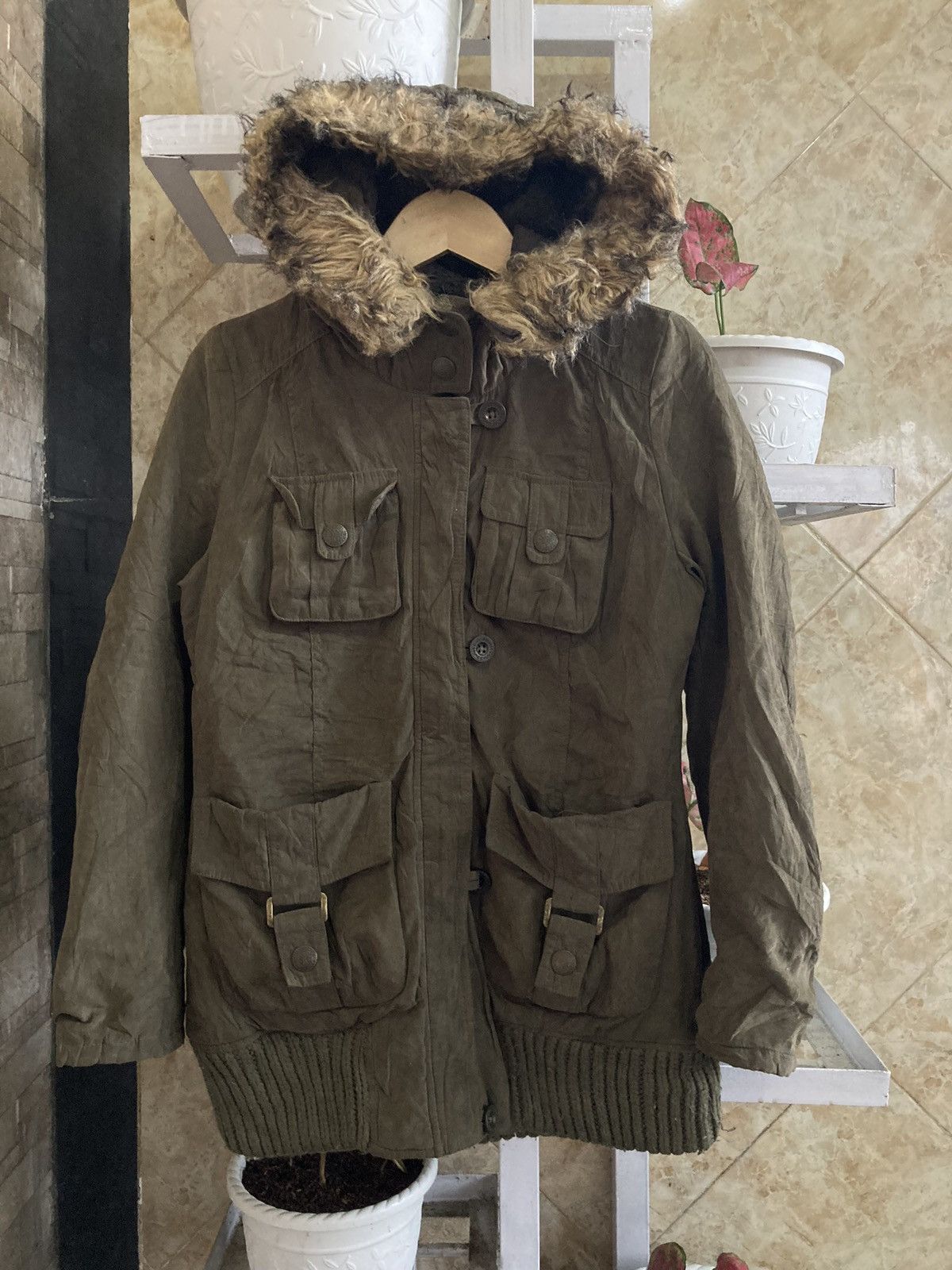 SILVER MOON - Bondage Bono Fur Apocalypse Cargo Vkei Jacket
