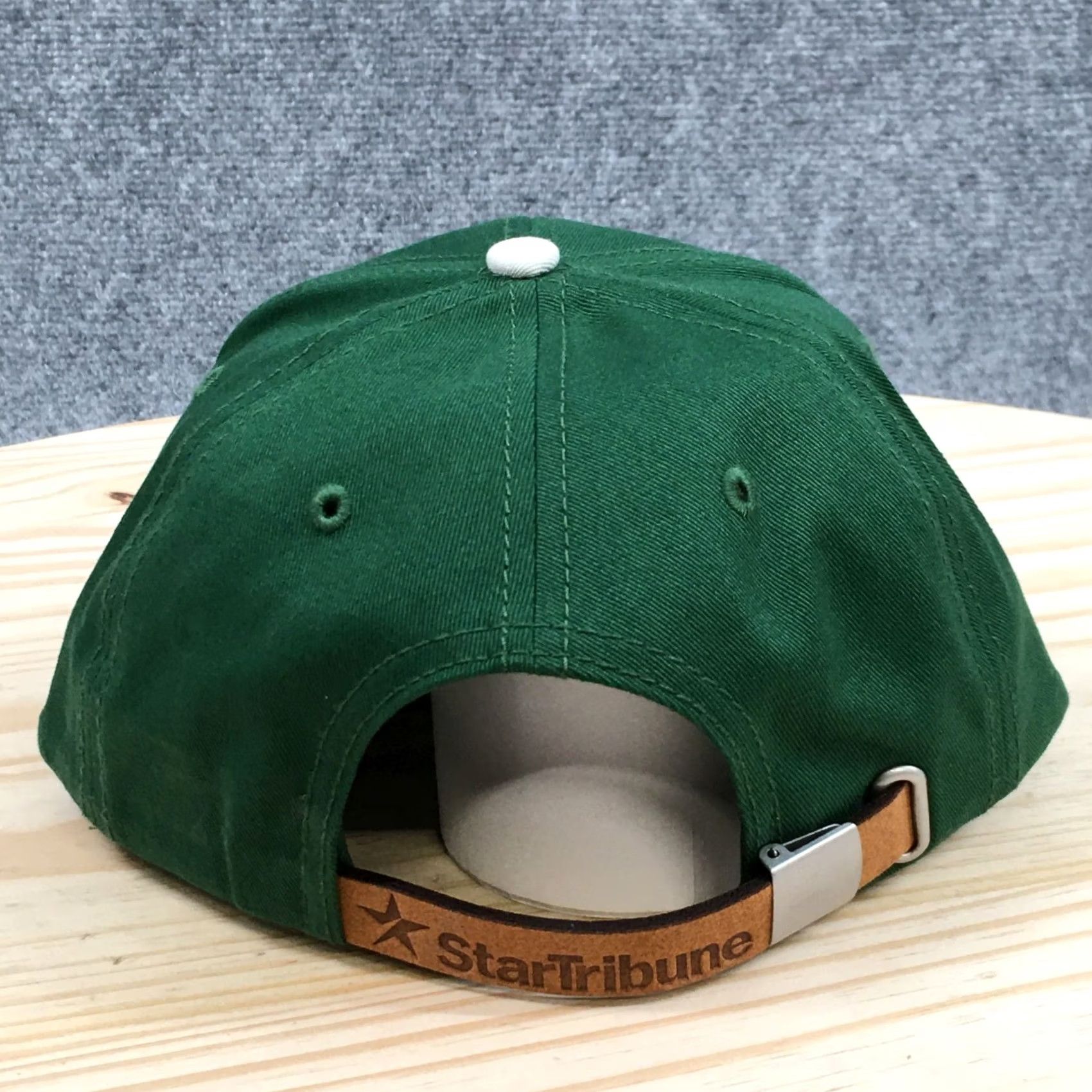 Logo 7 Star Tribune Snapback Unisex Green OS Adjustable Flat Brim Embroidered Logo Hat Size ONE SIZE - 6 Thumbnail