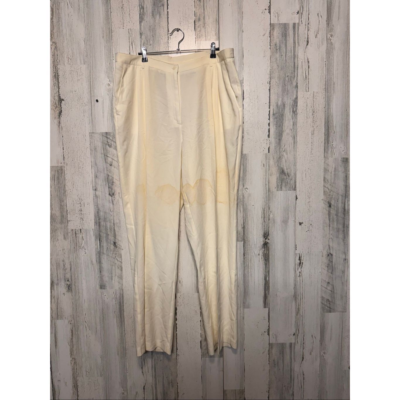 Other Liz Baker Tall Cream Dress Pants Women’s 20T High Rise Strai Size 34" / US 12 / IT 48 - 1 Thumbnail