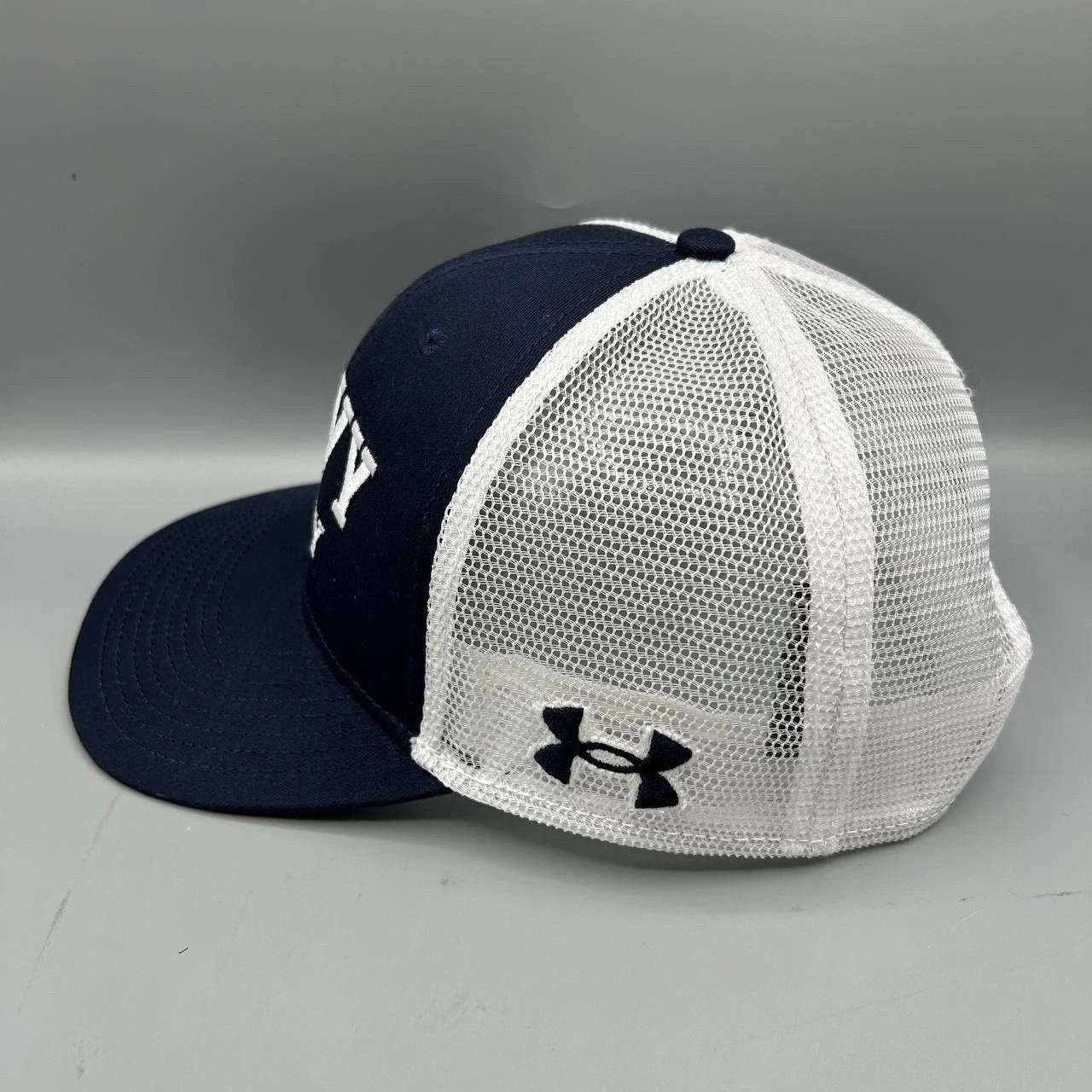 Under Armour Navy Rugby Trucker Hat Men Low Profile Fit Snap Back Size ONE SIZE - 7 Thumbnail
