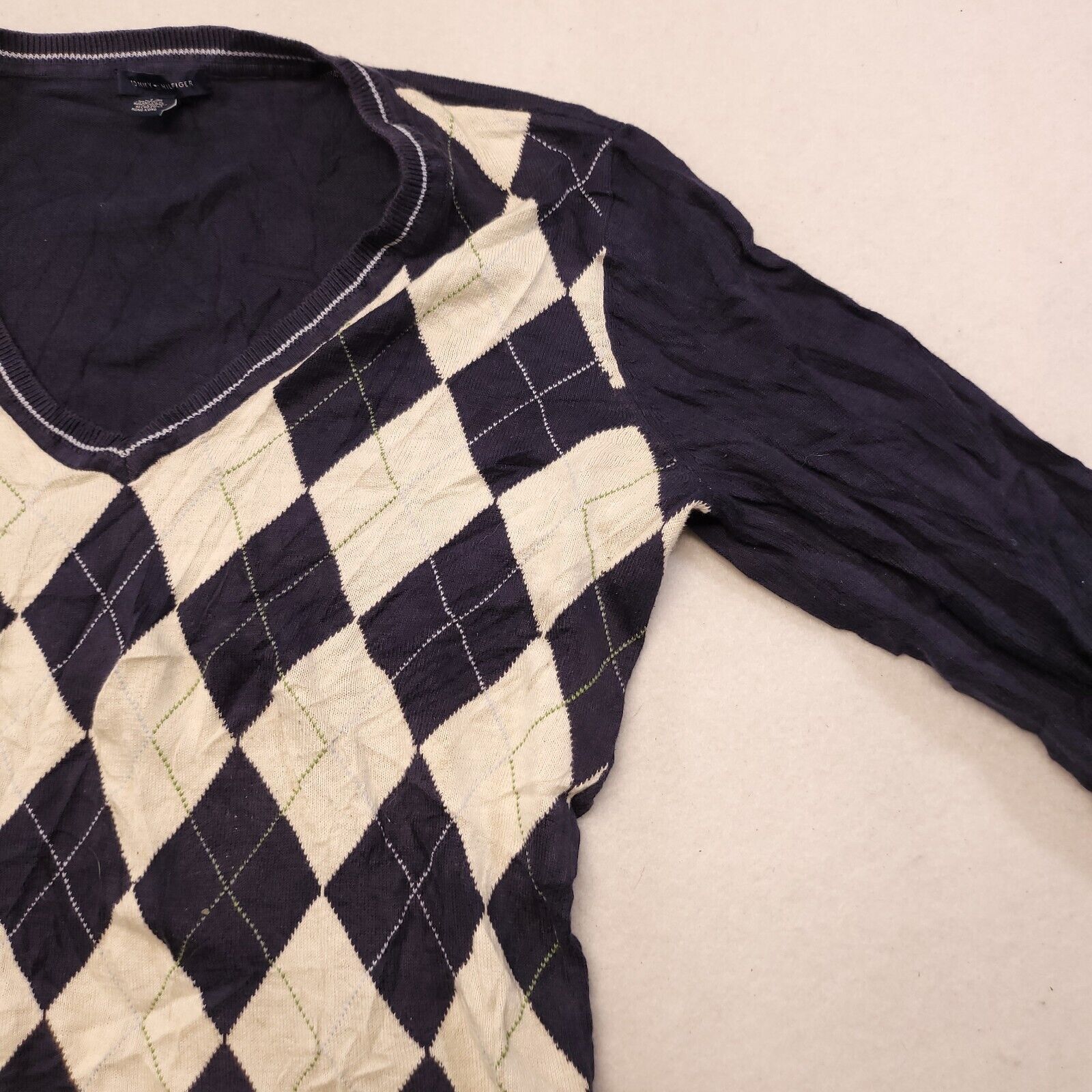 Tommy Hilfiger Tommy Hilfiger Casual Pullover Cotton Sweater Womens Size L Size L / US 10 / IT 46 - 5 Thumbnail