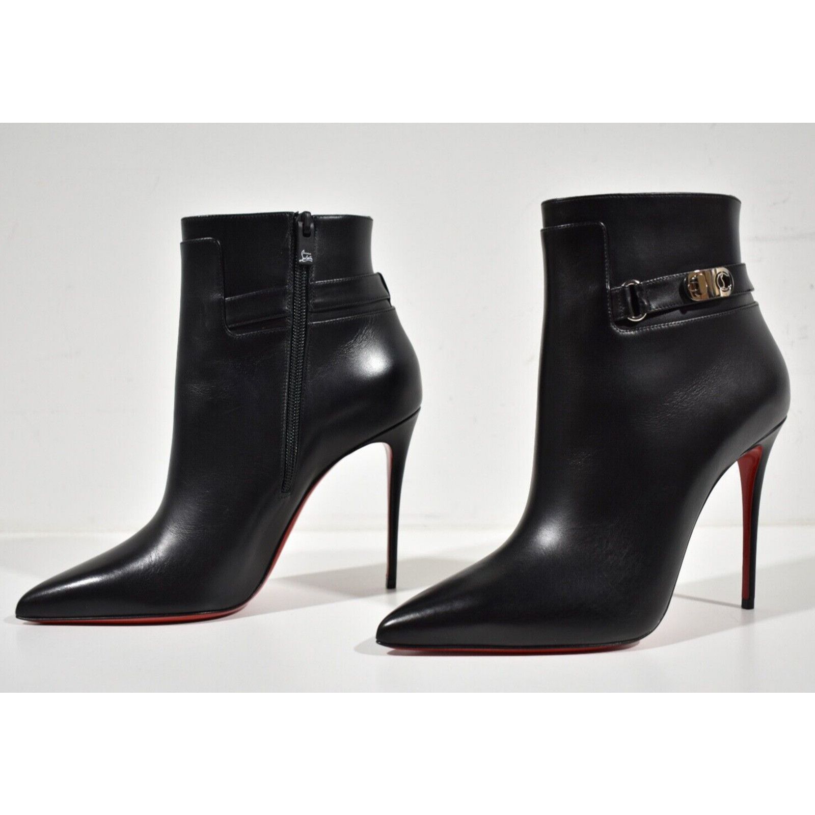 Christian Louboutin Christian Louboutin Lock So Kate Booty 100 Black Leather Size US 9 / IT 39 - 10 Thumbnail
