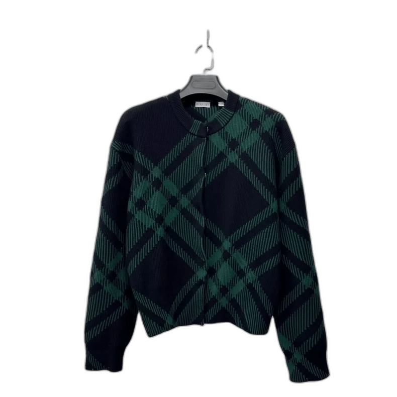 Burberry Burberry Black Green Wool Cardigan S Size-yf Size US S / EU 44-46 / 1 - 1 Thumbnail