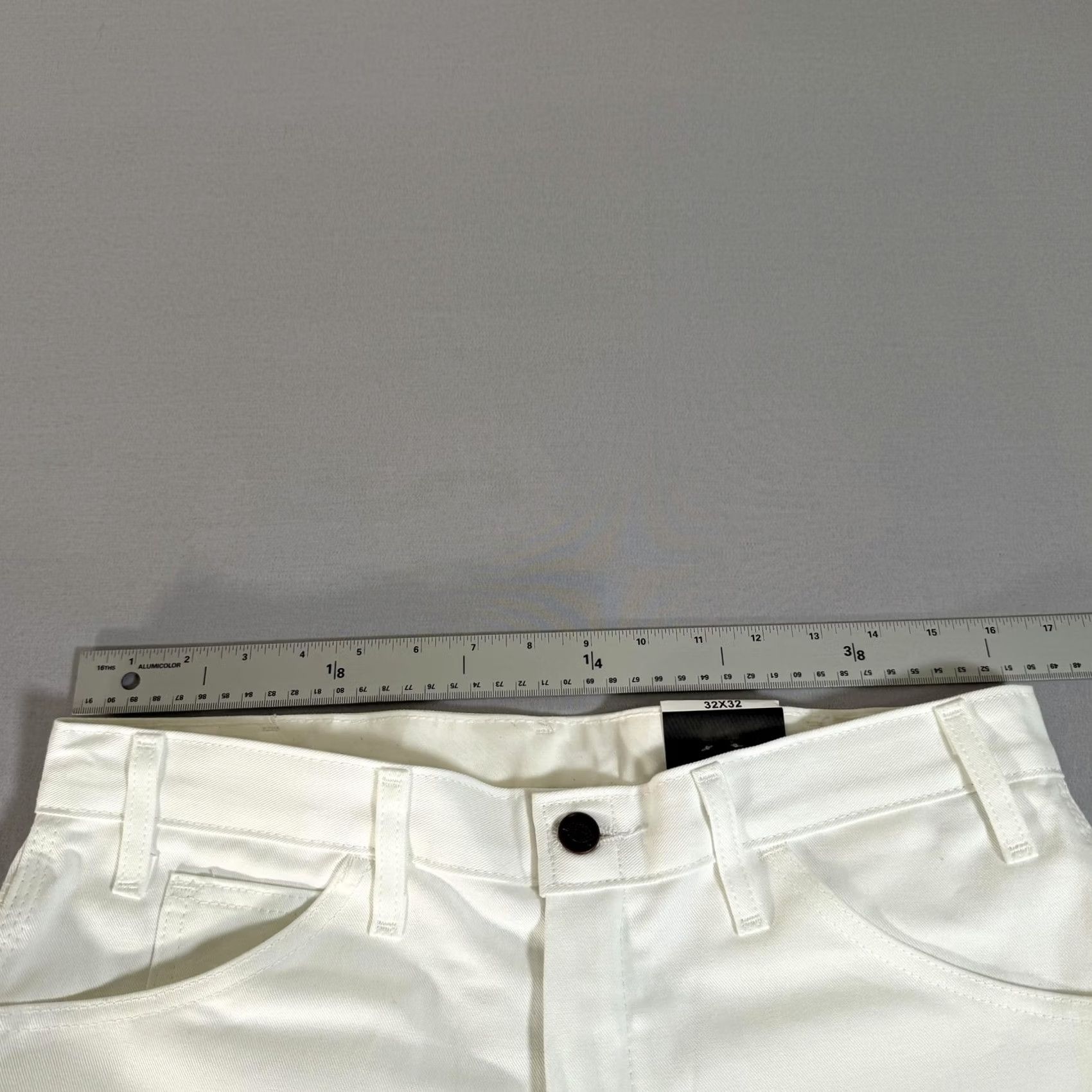 Dickies Dickies Pants Mens 32x32 White Canvas Carpenter Painter Relaxed Fit Workwear Size US 32 / EU 48 - 6 Thumbnail
