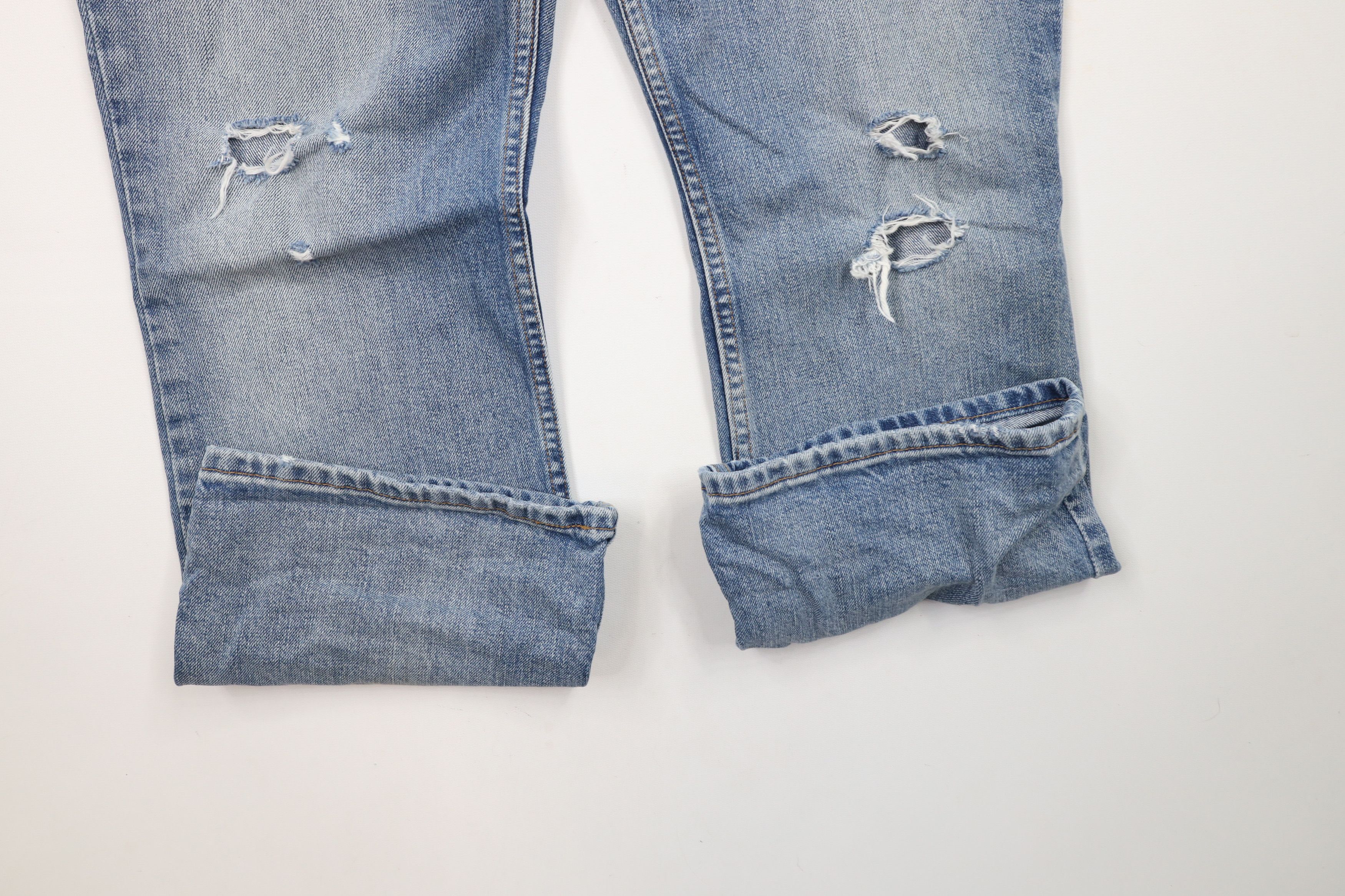 Levi's × Vintage Vintage Y2K Levis 517 Orange Tab Flared Bootcut Denim Jeans Size 31" - 5 Thumbnail