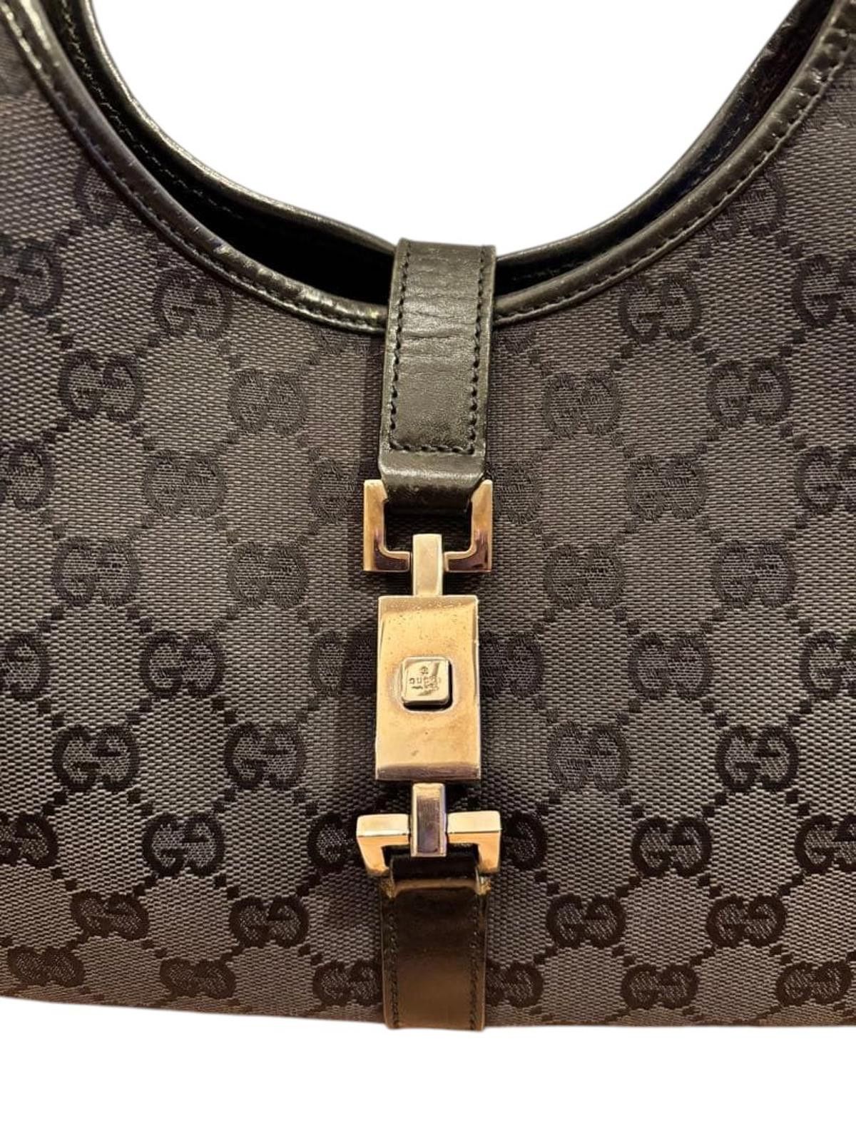 Gucci Gucci - Classic Monogram Canvas Shoulder Bag Gold Size ONE SIZE - 5 Thumbnail