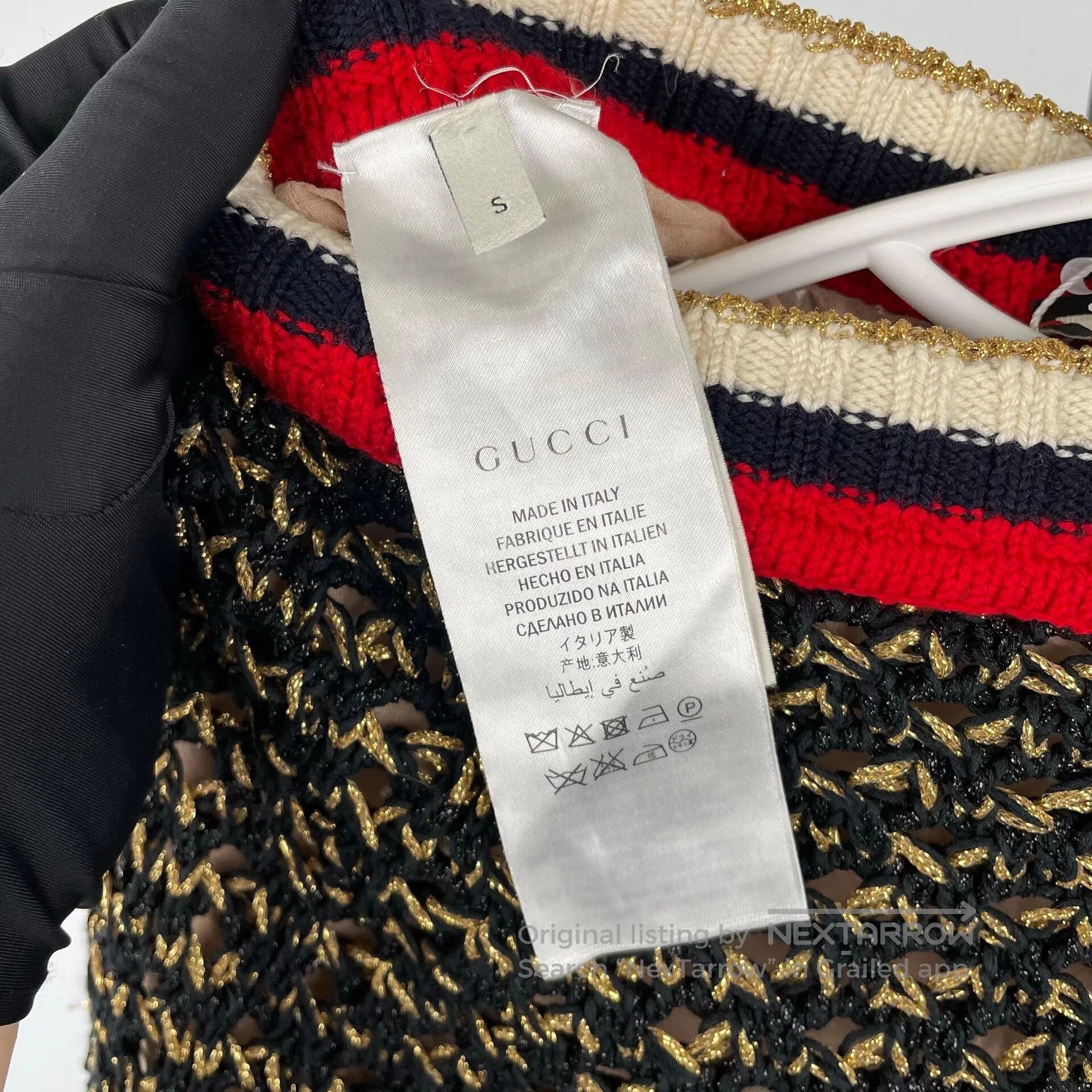 Gucci Guicci Color-blocked Striped Pearl Button Wool Long-sleeve Size US S / EU 44-46 / 1 - 7 Thumbnail