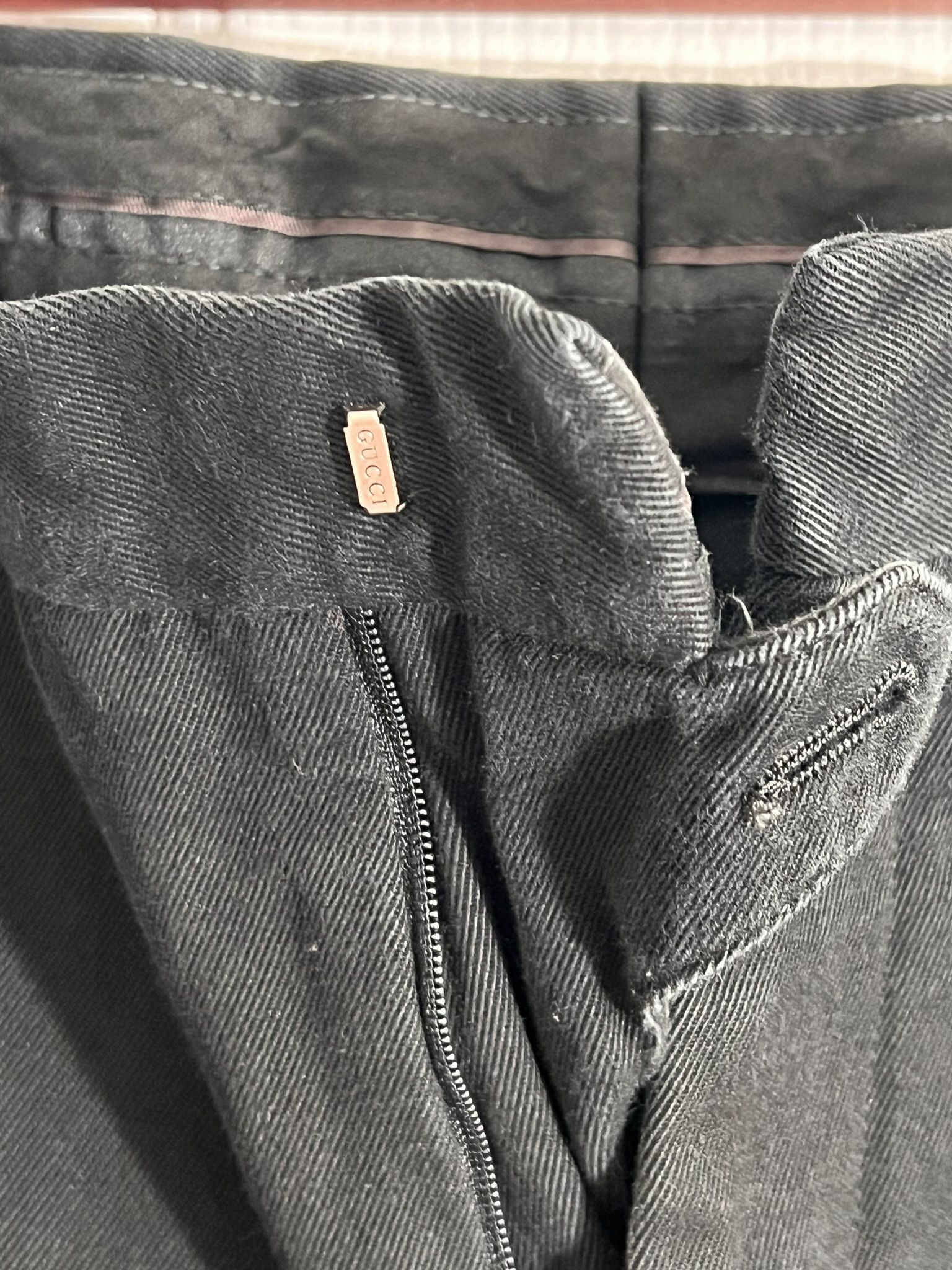 Gucci GUCCI Long Pants Button Pockets Regular Fit Black 34 Size US 34 / EU 50 - 5 Thumbnail