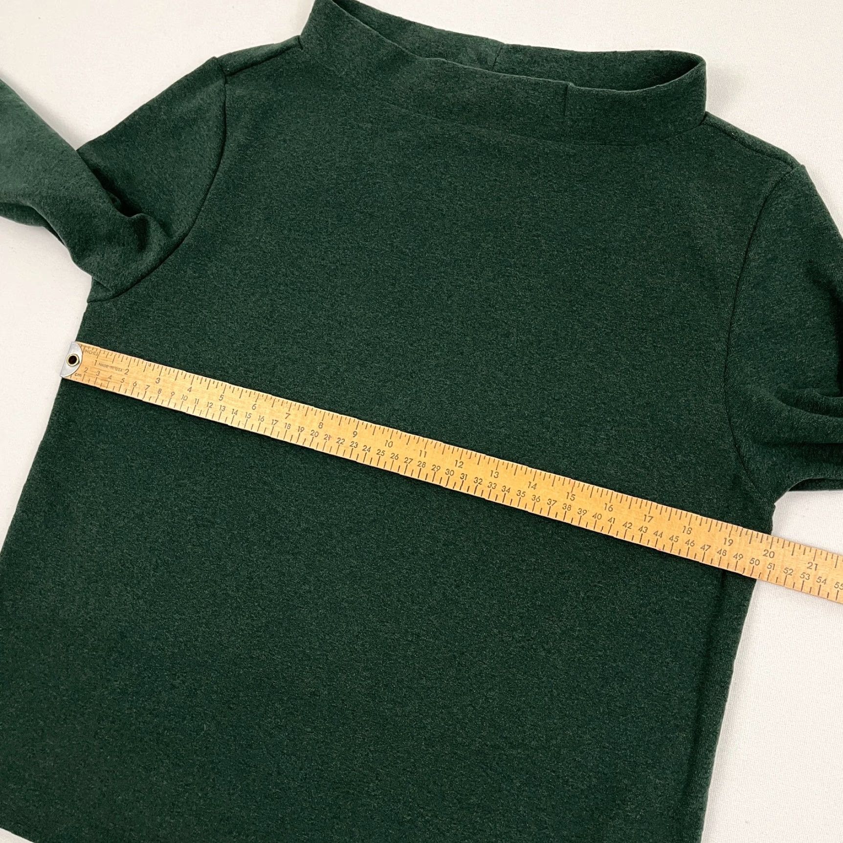 Vintage Dudley Stephens Vello Fleece Cobble Hill Sweater Womens L Green Turtleneck Pullover Casual Winter Size L / US 10 / IT 46 - 5 Thumbnail