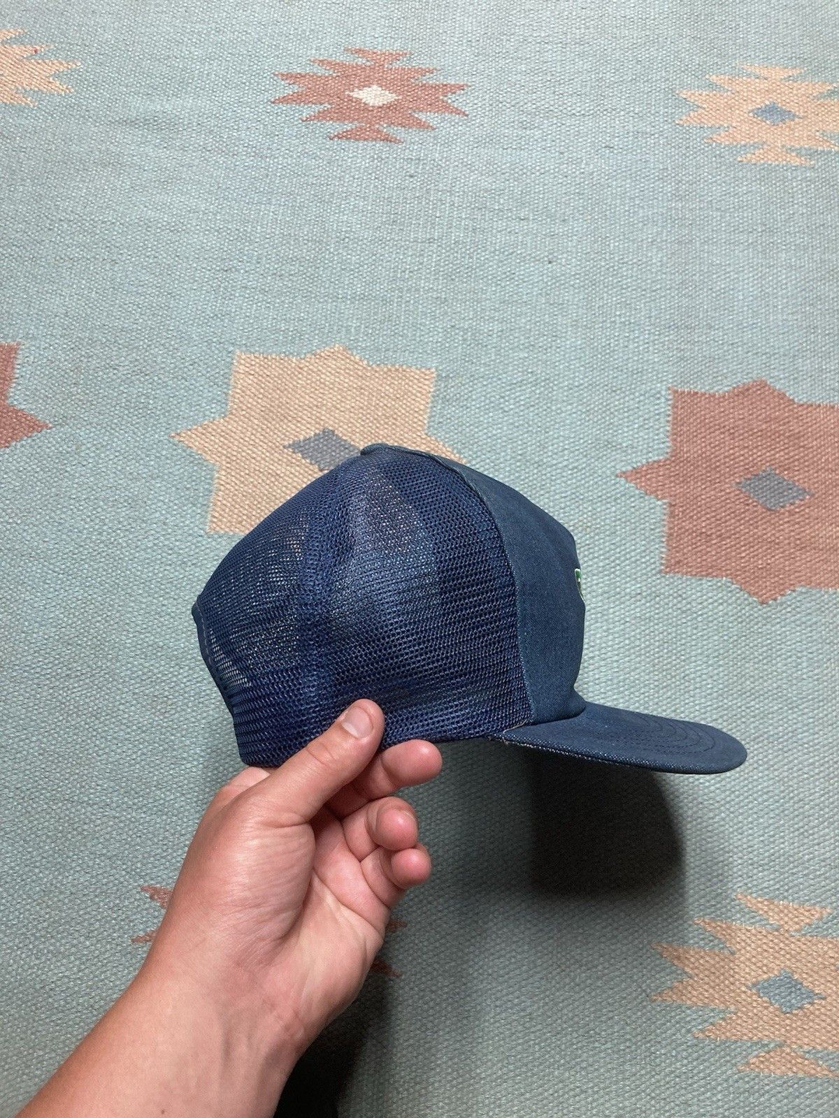 Vintage Vintage 80s trucker hat option action denim dark wash USA Size ONE SIZE - 8 Thumbnail