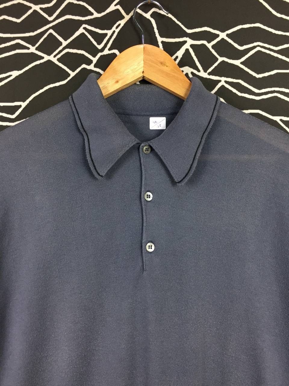 John Smedley Vtg John Smedley Cotton knit Button Up Polo Tee Size US M / EU 48-50 / 2 - 3 Thumbnail