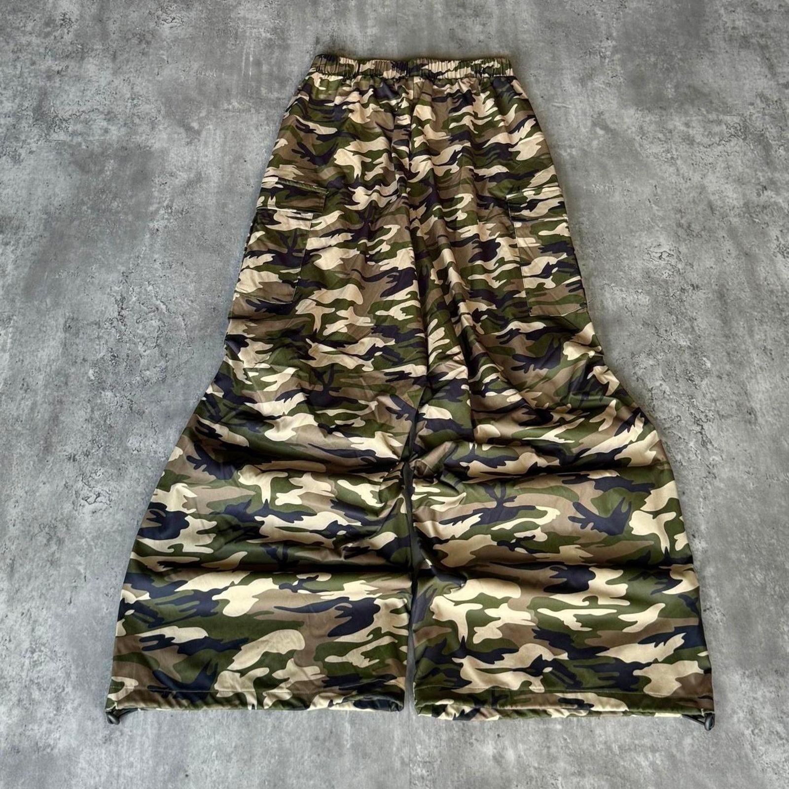 JNCO × Vintage Vintage Y2K Baggy Wide Leg Camo Technical Grunge Opium Pants Size US 29 - 2 Thumbnail