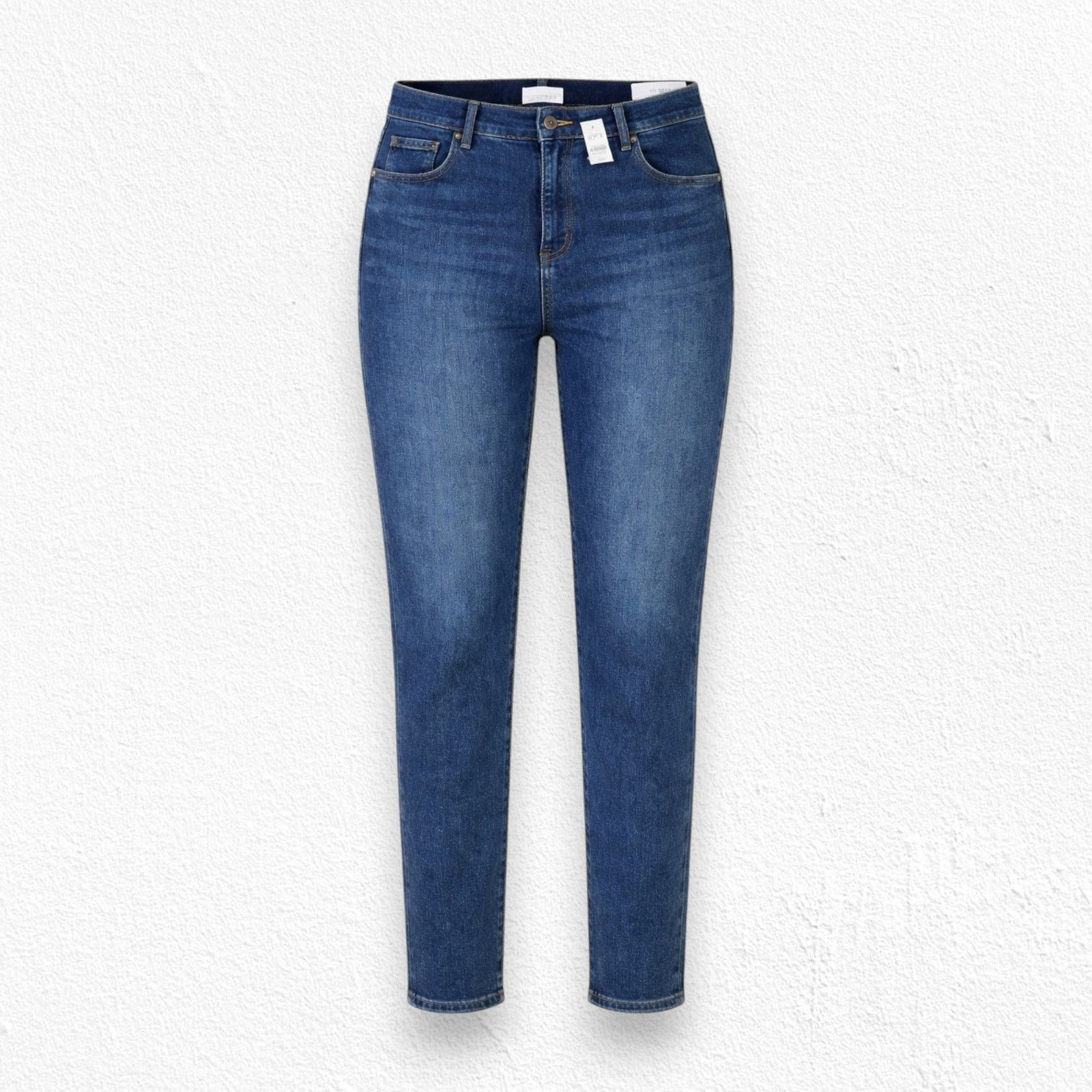 Loft LOFT Dark Wash High Waisted Ankle Skinny Jeans Size 32 Size 32" / US 10 / IT 46 - 1 Thumbnail