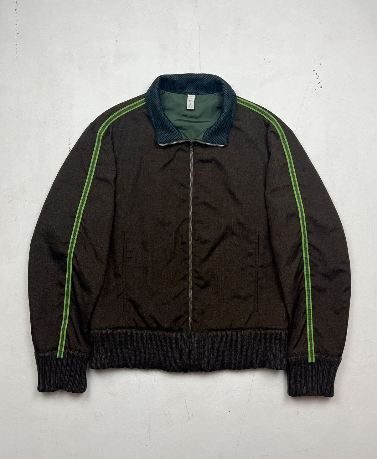 Miu Miu Miu Miu F/W1999 Runway sample Changeant Fabric track Jacket Size US M / EU 48-50 / 2 - 9 Thumbnail