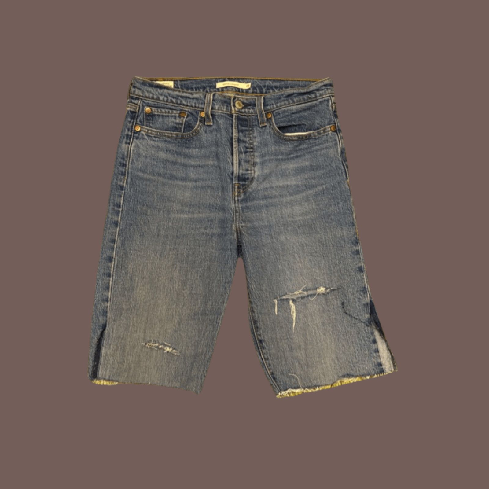 Levi's VTG Levi’s Shorts | Wedgie Fit Raw Hem | Custom Crop Denim Size 28" / US 6 / IT 42 - 1 Thumbnail