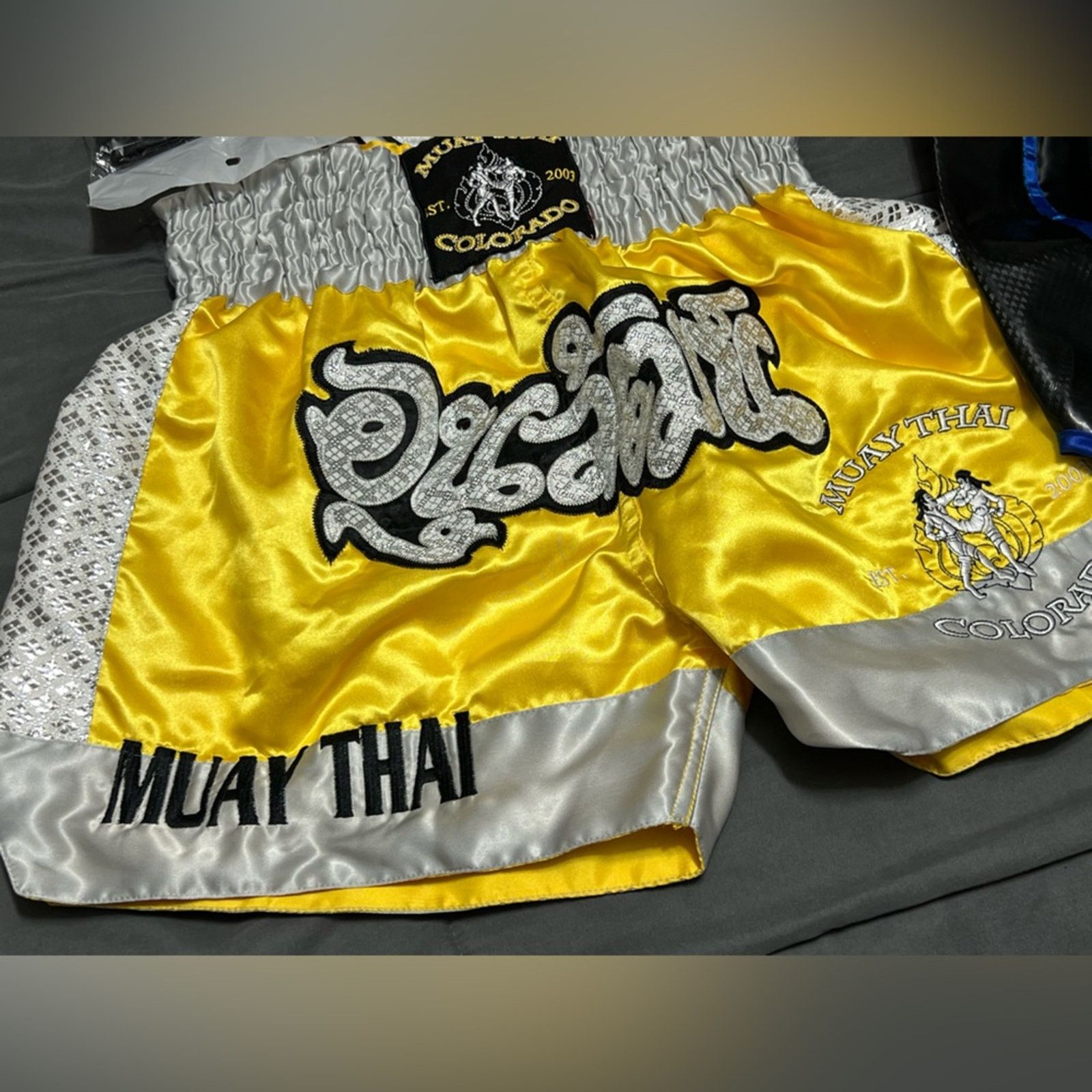 Other Lot 3 Muay Thai Men’s MMA Shorts M,M, & S + Ankle Support Size US 32 / EU 48 - 5 Thumbnail