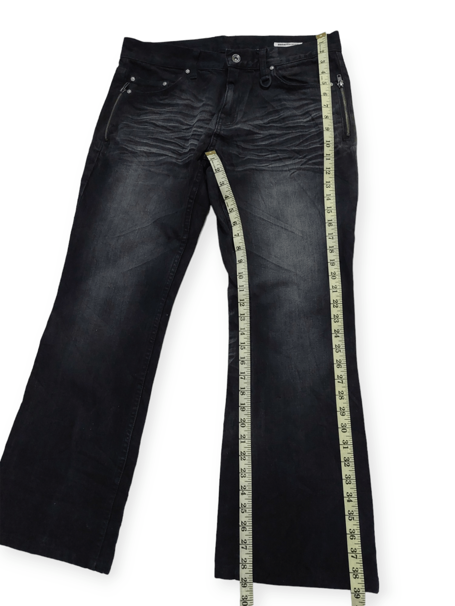 semanticdesign Flare Jeans Semantic Design Black Boot Cut Size US 34 / EU 50 - 18 Thumbnail