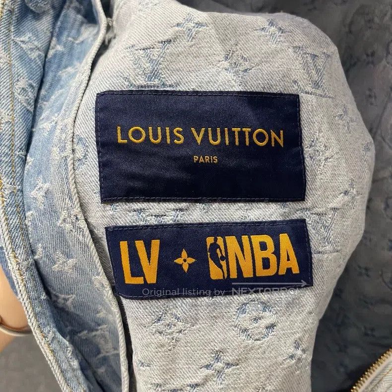 Louis Vuitton Louis Vuitton NBA co-branded logo full-print hooded denim Size US XL / EU 56 / 4 - 3 Thumbnail