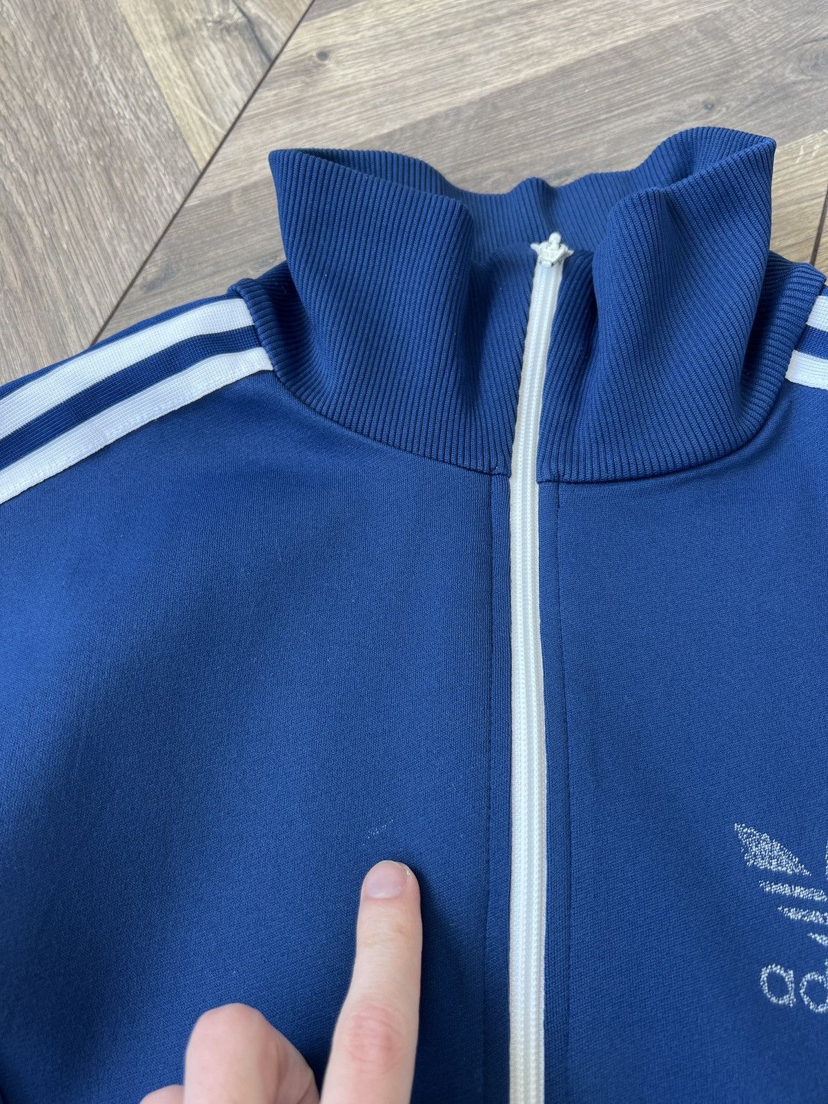 Adidas Vintage 80s Adidas Full Zip Track Jacket Blue Size US S / EU 44-46 / 1 - 9 Thumbnail