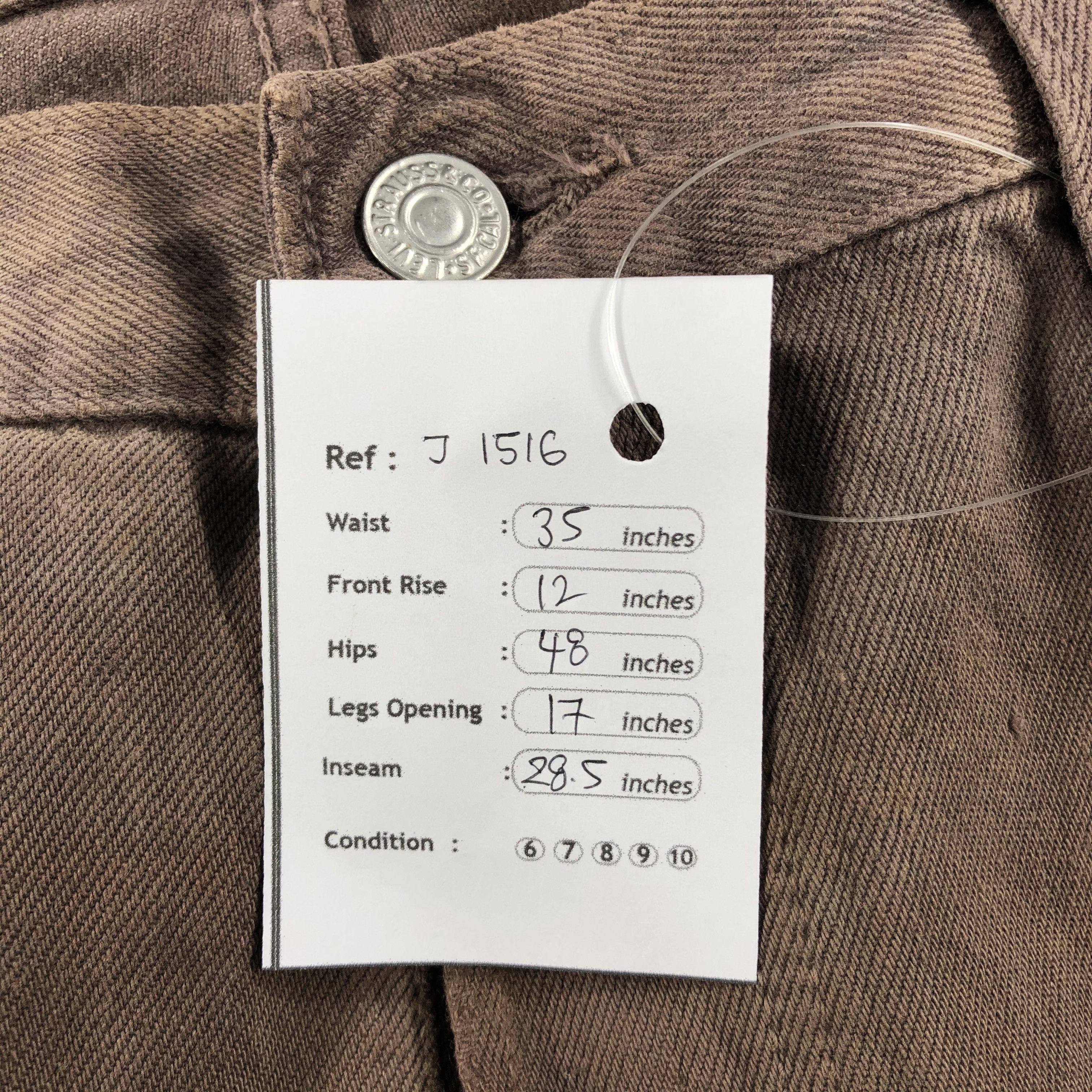 Levi's 90s Vintage Levis 501 Jeans-J1516 Size US 35 - 14 Thumbnail