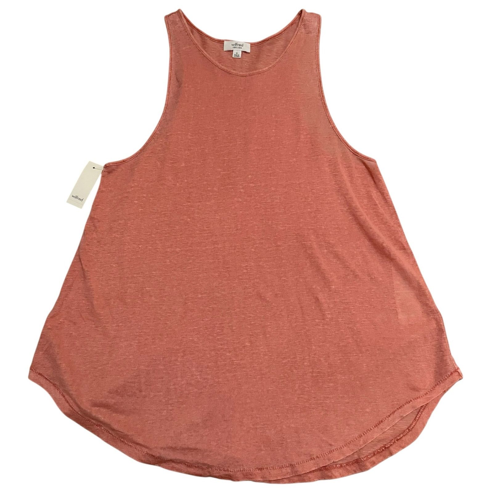 Aritzia Aritzia Wilfred Mauran Tank Top 100% Linen Coral Pink Medium Size M / US 6-8 / IT 42-44 - 2 Thumbnail