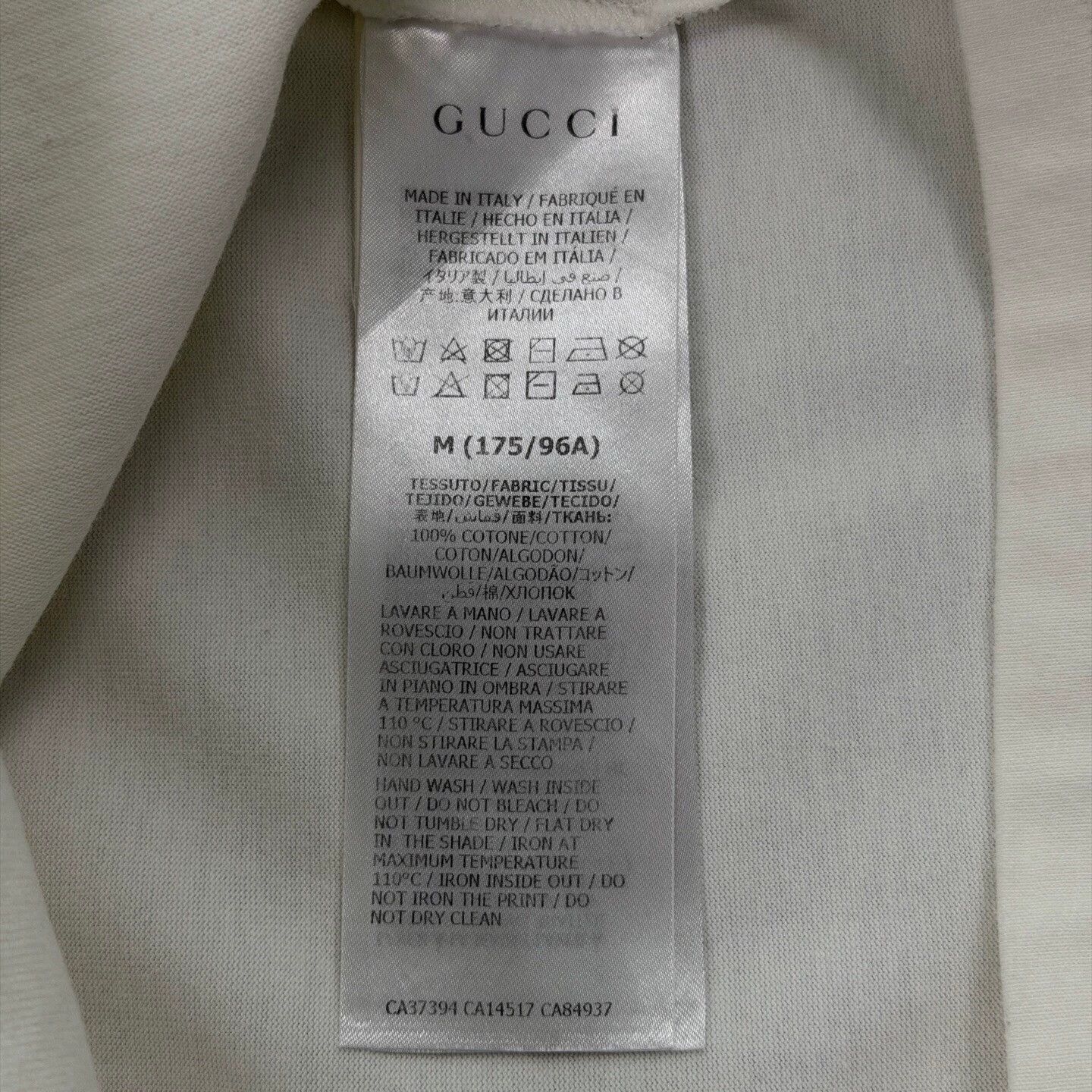 Gucci Gucci Blade Logo White S/S Tee M Near New Size US M / EU 48-50 / 2 - 4 Thumbnail
