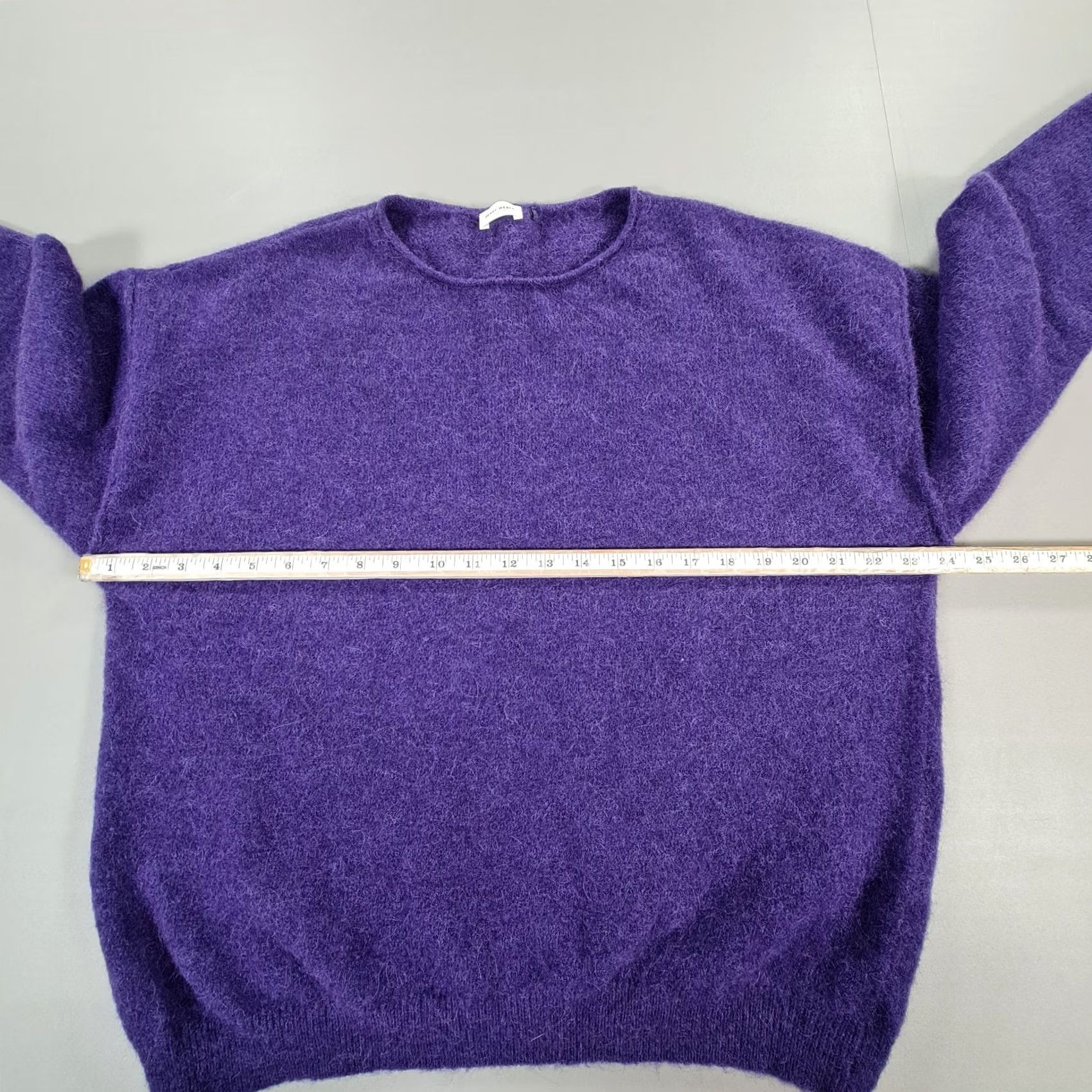 Gerry Weber Gerry Weber Jumper Purple 12 UK Angora Wool Knit Pullover Wool Angora Elastane Round Neck Long Sleeve Casual Winter 12 Womens Pullover Mens Girls Size XL / US 12-14 / IT 48-50 - 4 Thumbnail