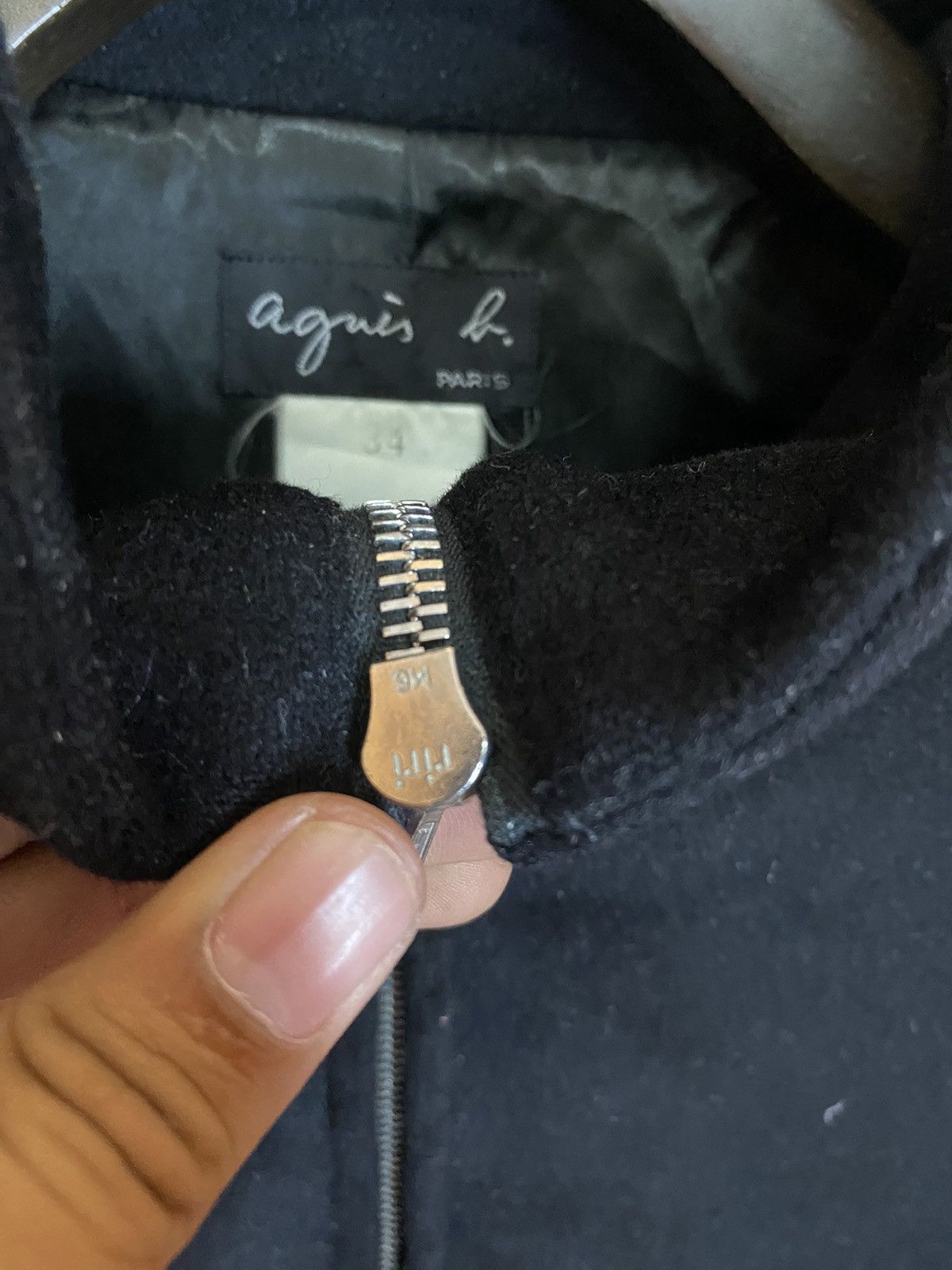 Designer × agnes b. ‼️AGNES B WOOL JACKET ZIPPER SIZE 34‼️ Size US M / EU 48-50 / 2 - 10 Thumbnail