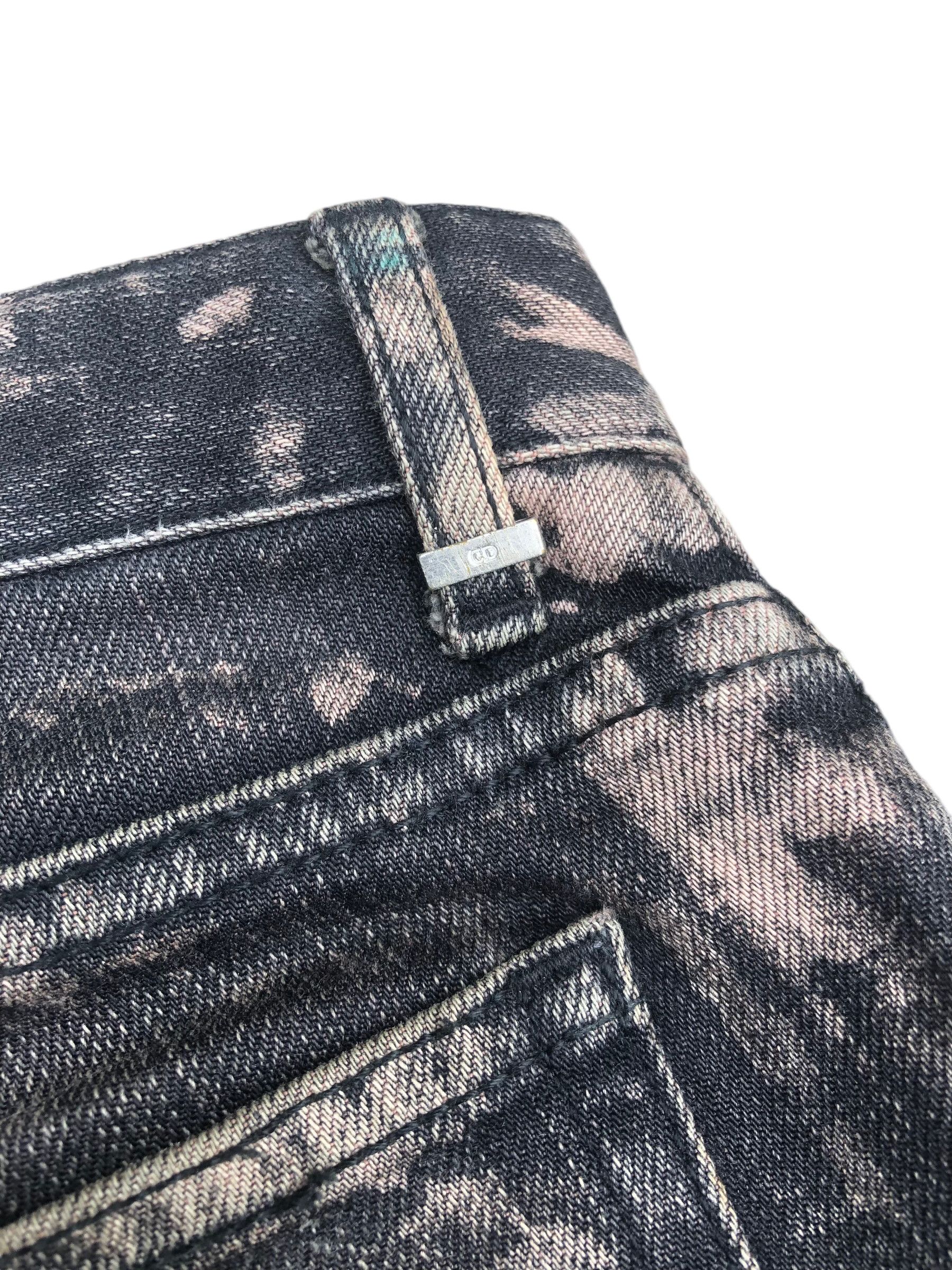 Dior 💯🔥DIOR HOMME Bleached Splatter Slim Pant Size US 31 - 10 Thumbnail