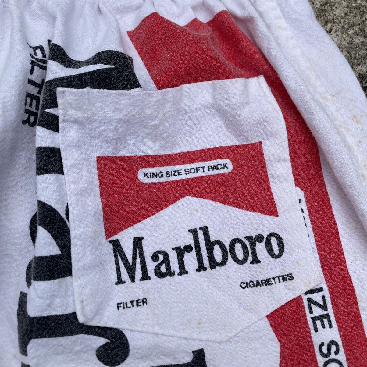 Marlboro 🔥Vintage 80s Marlboro Over Print Draw String Shorts Pants Size US 30 / EU 46 - 10 Thumbnail