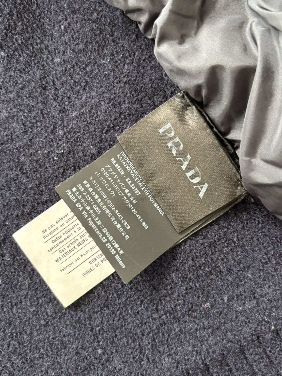 Prada Prada Quitted Wool Zip Jacket Size US XS / EU 42 / 0 - 9 Thumbnail