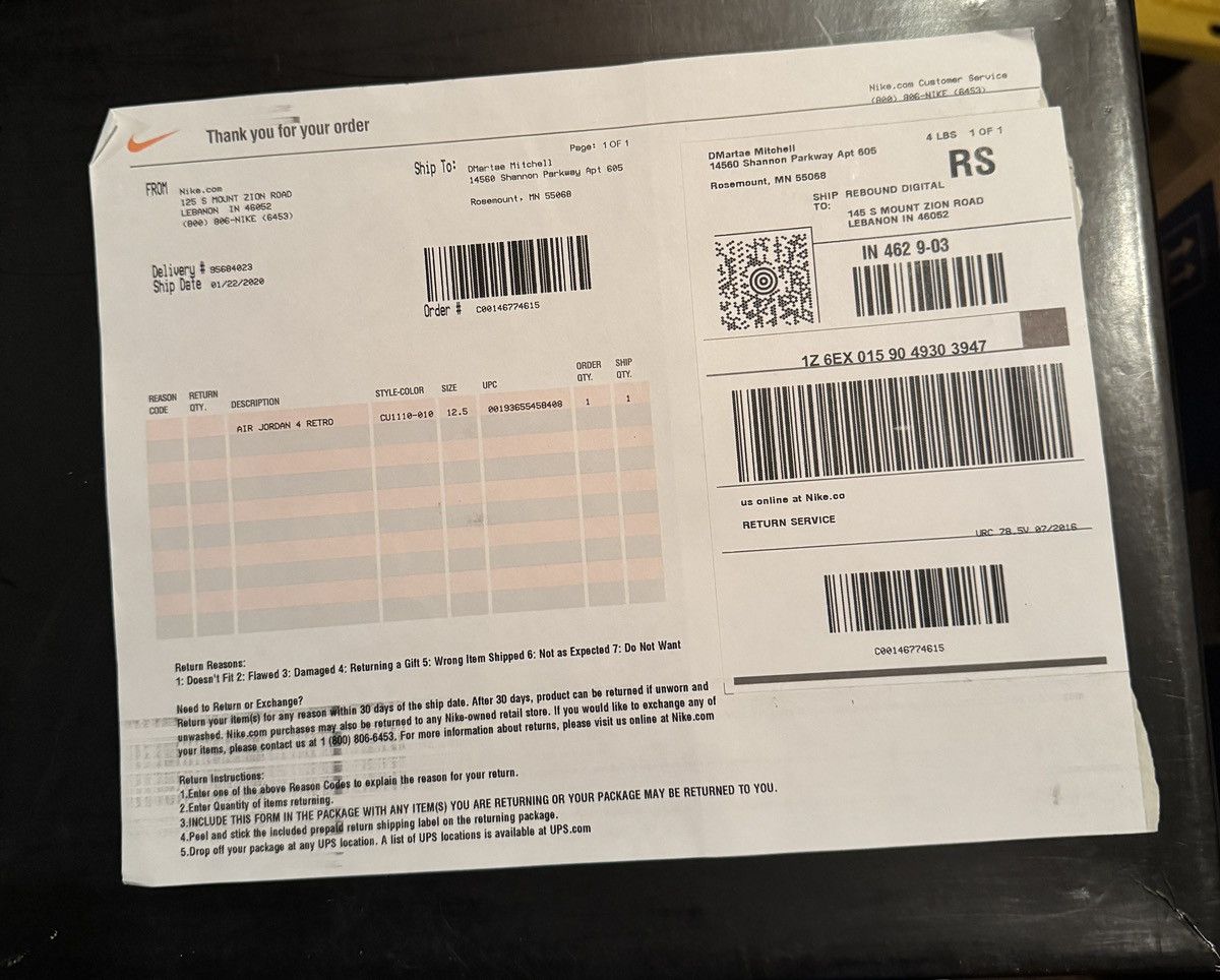 Jordan Brand Black Cat Jordan 4 2020 Size US 12.5 / EU 45-46 - 9 Thumbnail