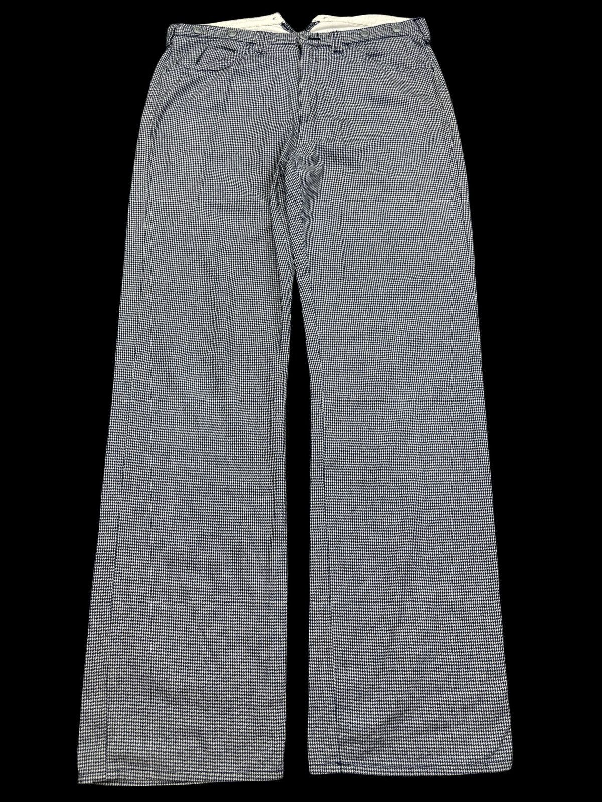 Japanese Brand Gaijin Made Fish Tail Houndstooth Pattern Pant F813 Size US 32 / EU 48 - 1 Thumbnail