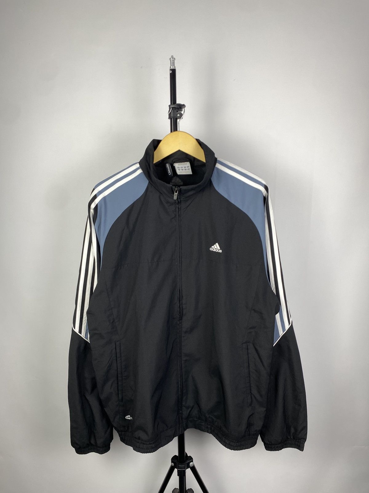 Adidas × Vintage Vintage 90s Adidas Track Full Zip Y2K Drill rare Jacket Size US L / EU 52-54 / 3 - 1 Thumbnail