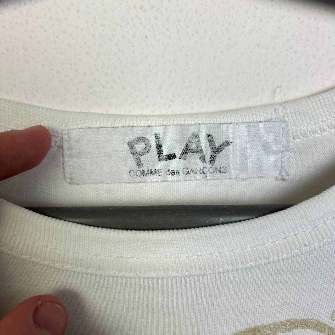 Comme des Garcons PLAY Luxury Play Comme Des Garcons Big logo y2k designer tee Size US M / EU 48-50 / 2 - 5 Thumbnail