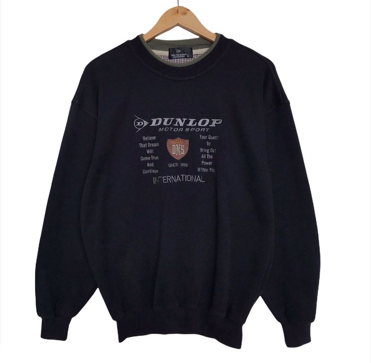 Vintage Dunlop Sweatshirt Dunlop Black Sweatshirt