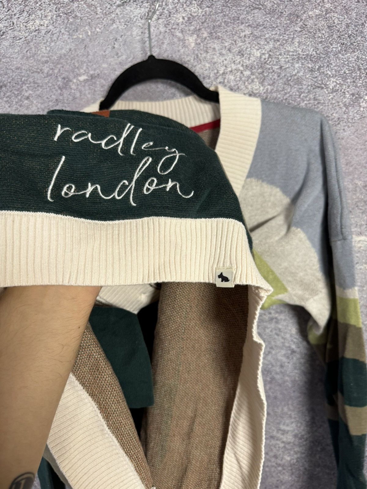 Other Radley London Pale Blue Radley & Friends Scenic Intarsia L Size L / US 10 / IT 46 - 9 Thumbnail